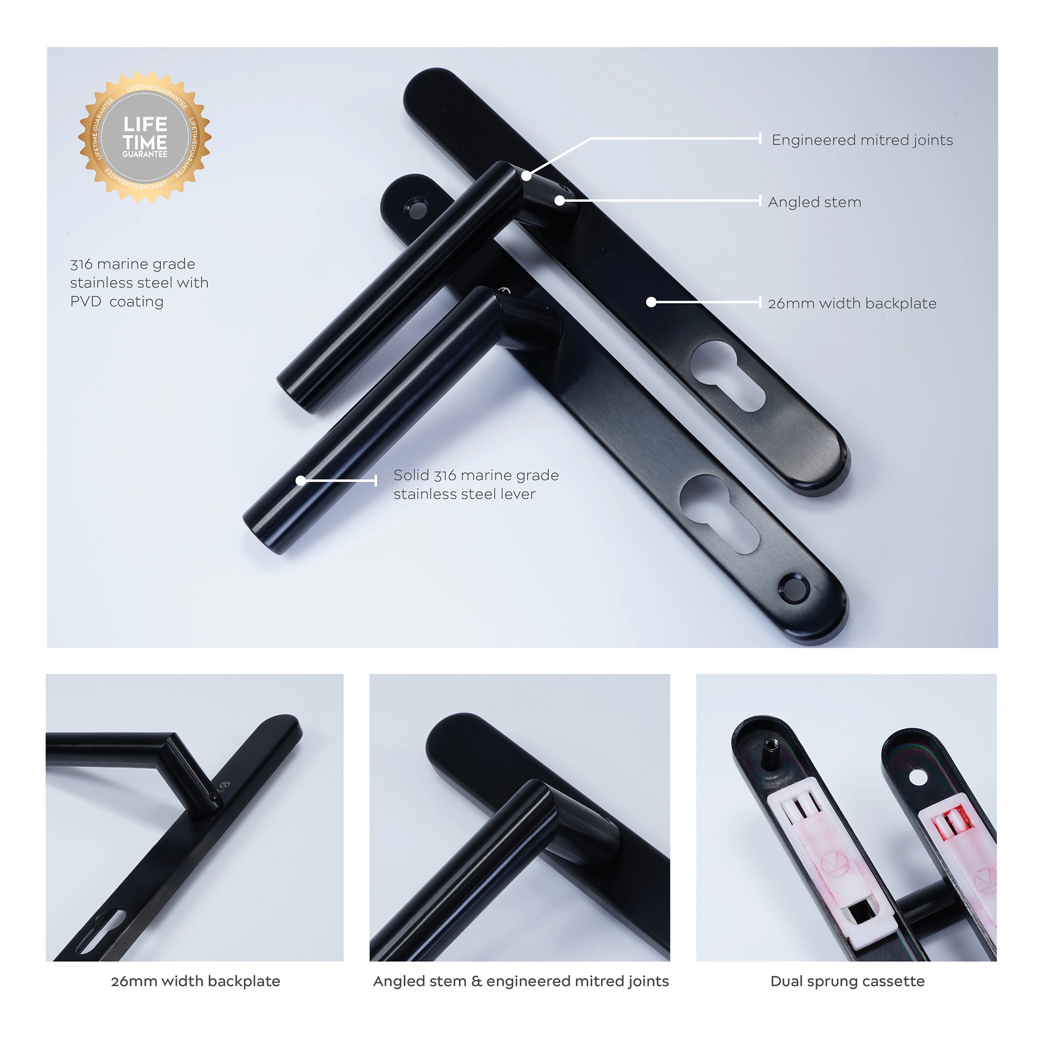 Kantel Door Handle | Black