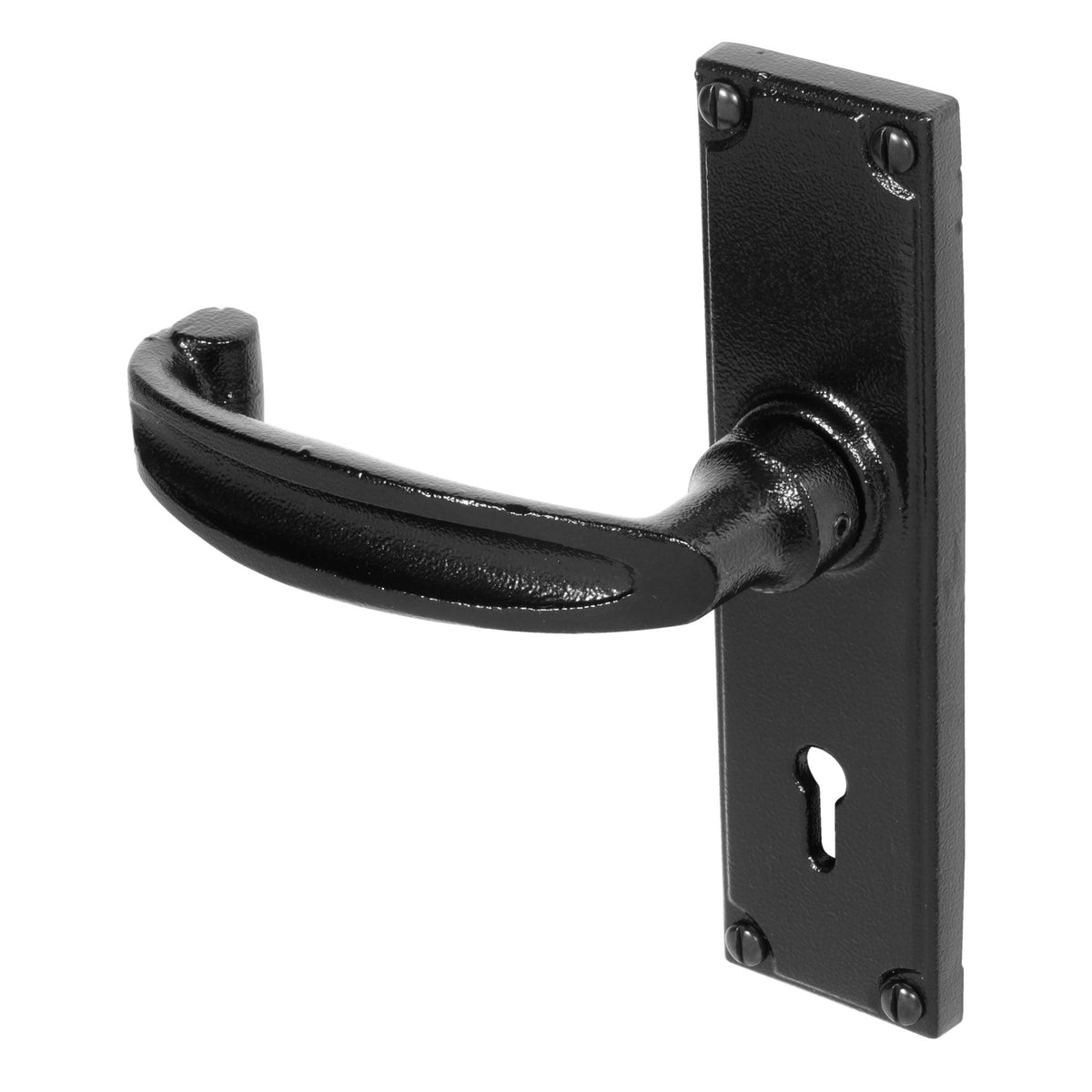 Bow Five Lever Door Handle | Antique Black