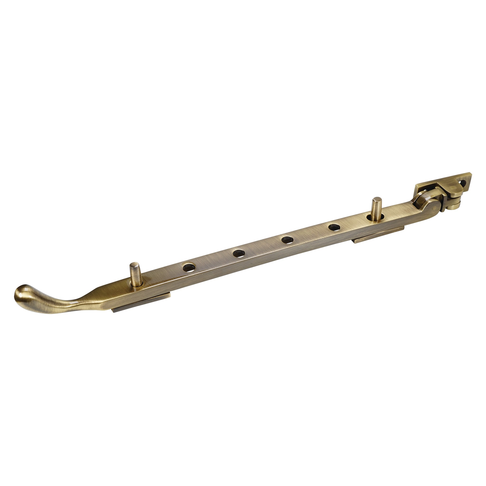 Traditional Bulb End Casement Stays | Antique Brass