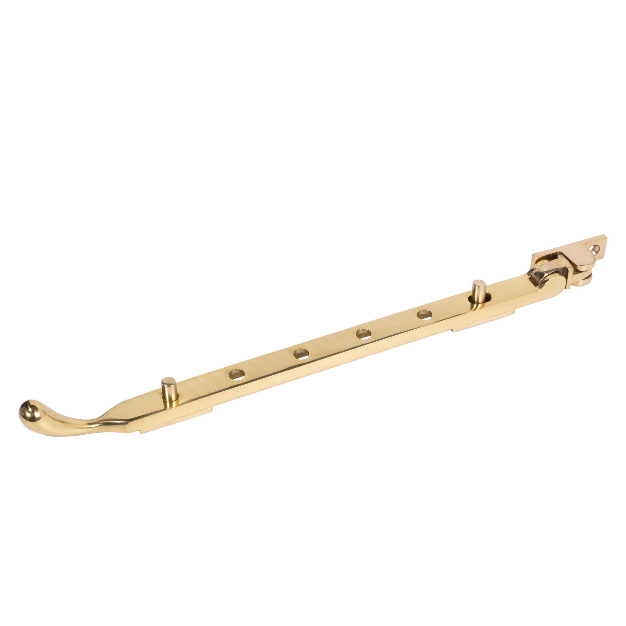 Traditional Bulb End Casement Stays | Polish Brass-Plated