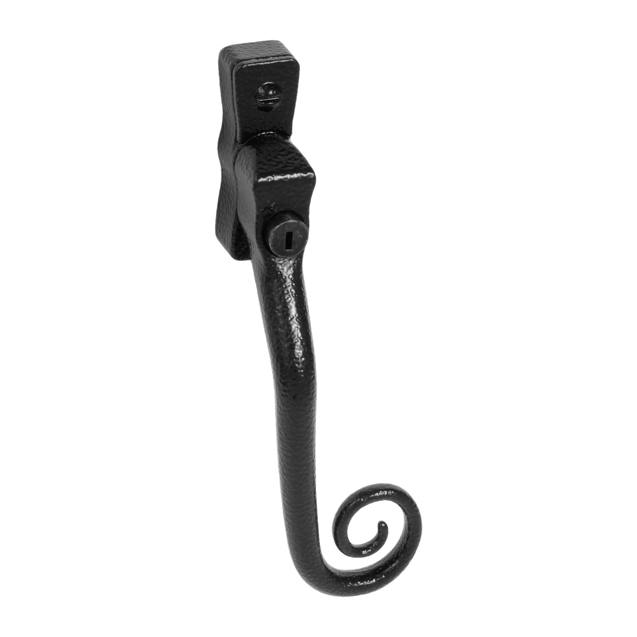 Curly Tail Espagnolette Handle | Antique Black