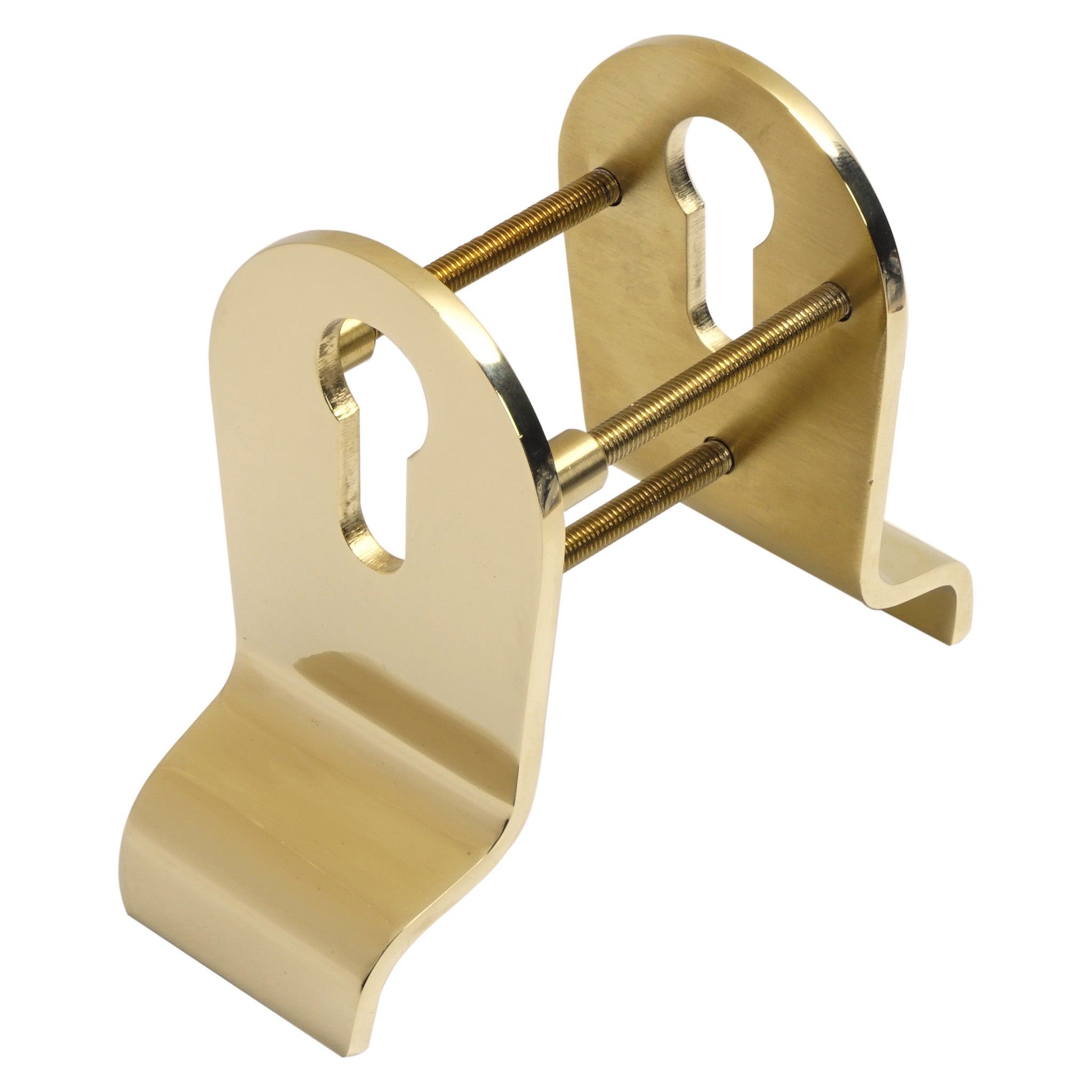 Classic Euro Profile Cylinder Pull | PVD Stainless Polished Brass