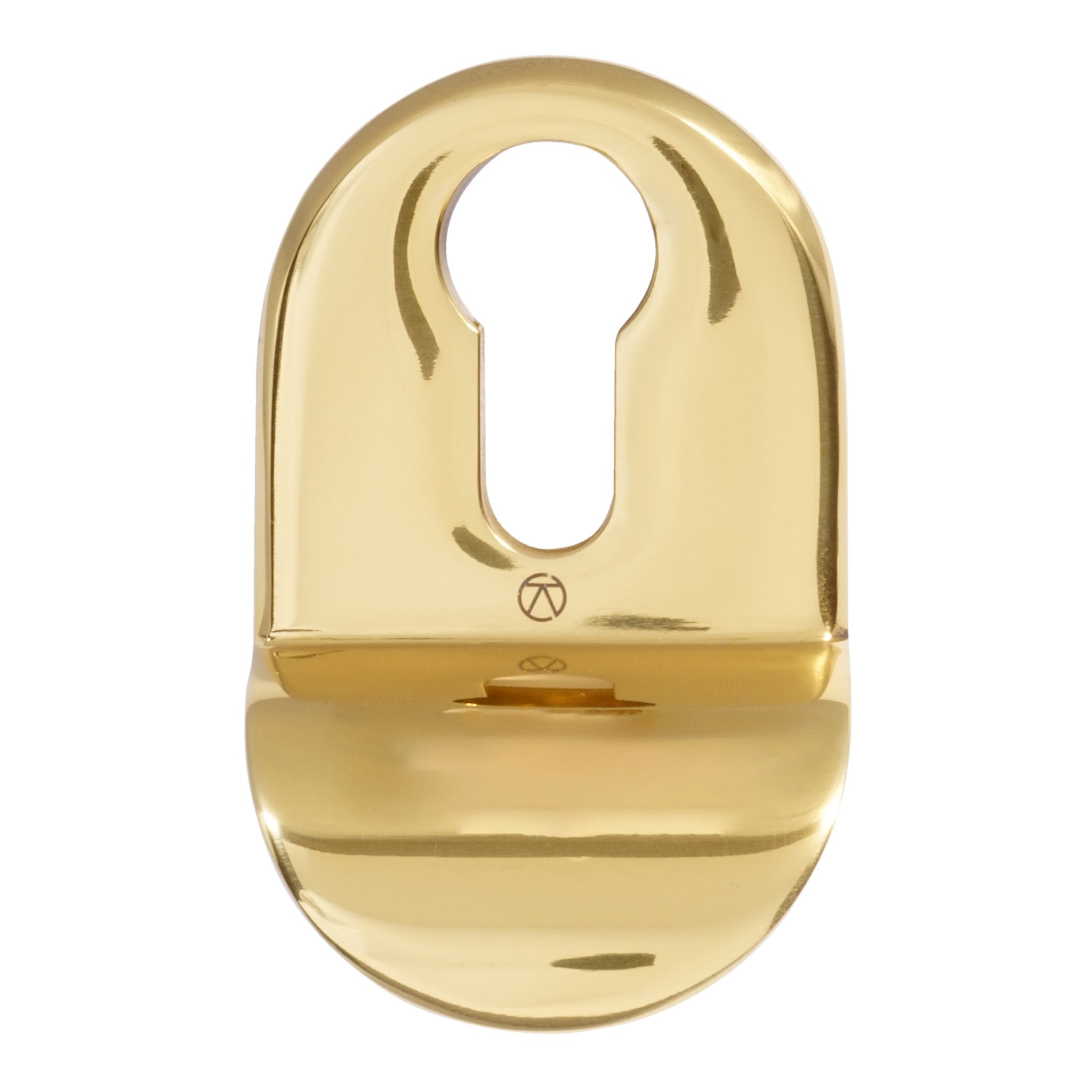 Contemporary Euro Cylinder Pull | PVD Stainless Polished Brass