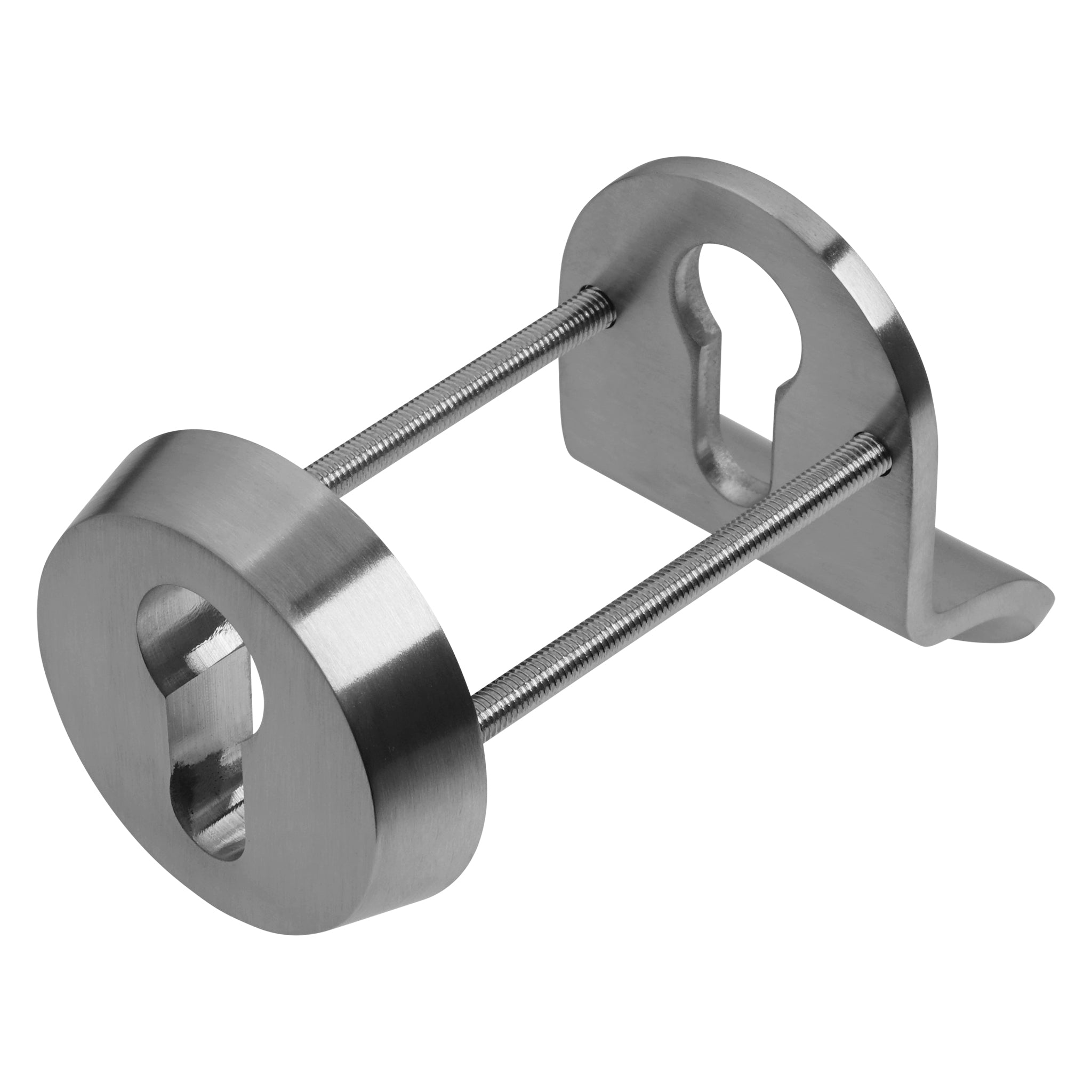 Cylinder Pull with Security Escutcheon | Satin Stainless Steel