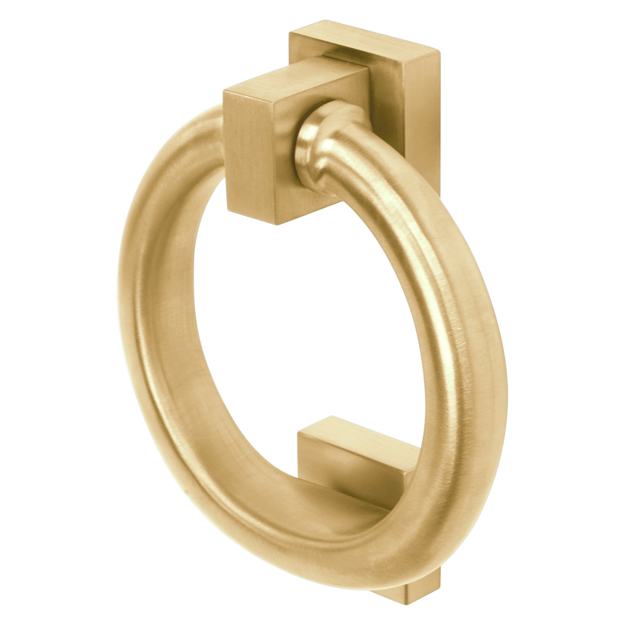 Ring Door Knocker Bolt Fix | PVD Stainless Satin Brass