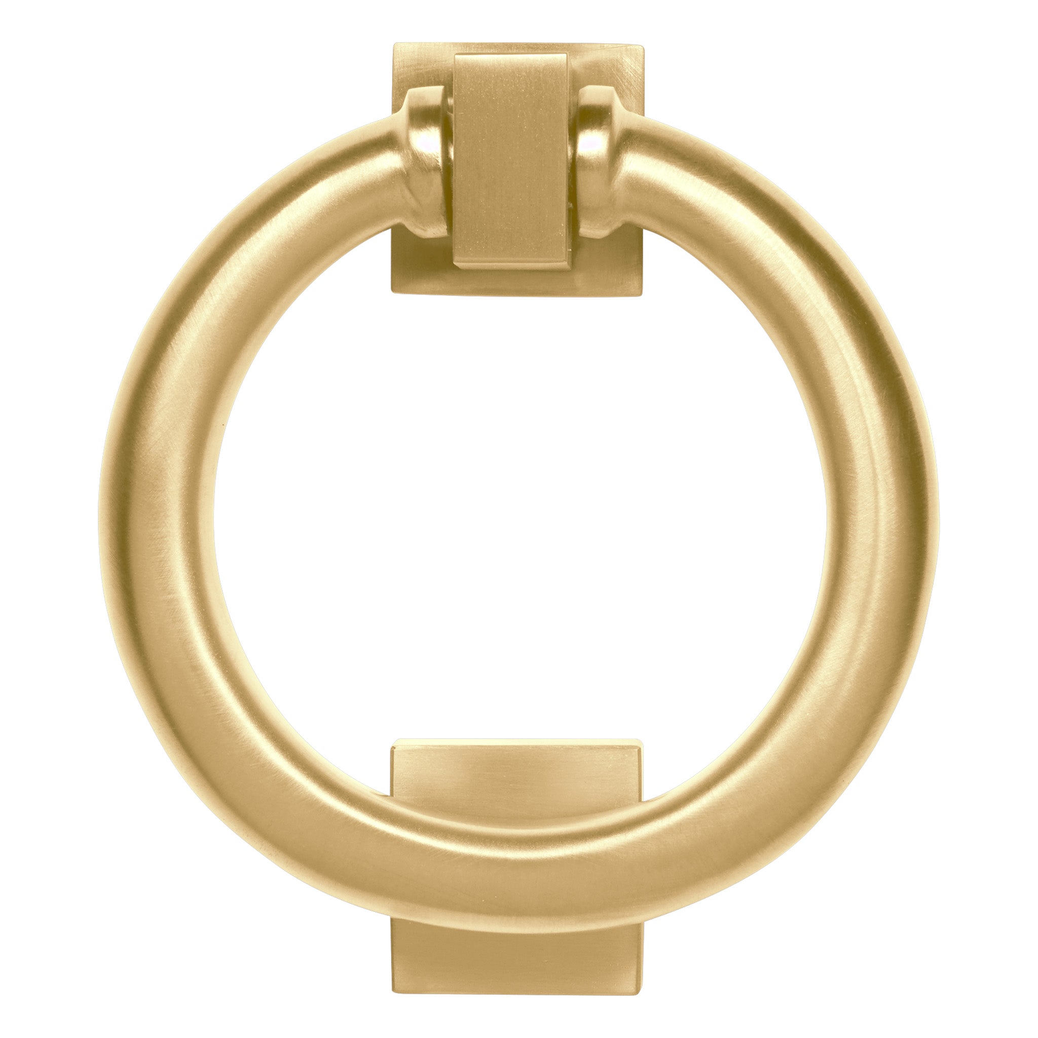 Ring Door Knocker Bolt Fix | PVD Stainless Satin Brass