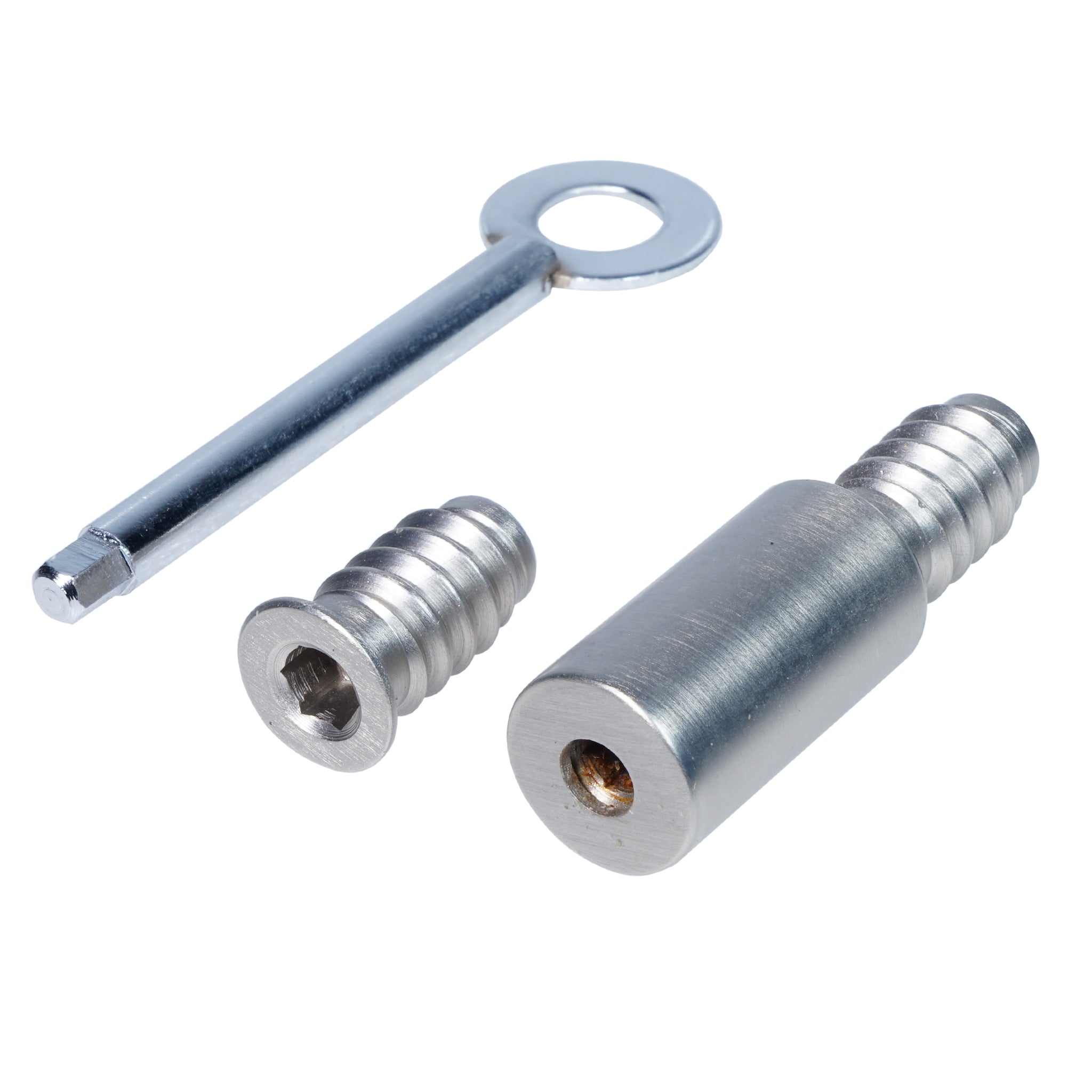 Detachable Round Sash Stop | Satin Nickel