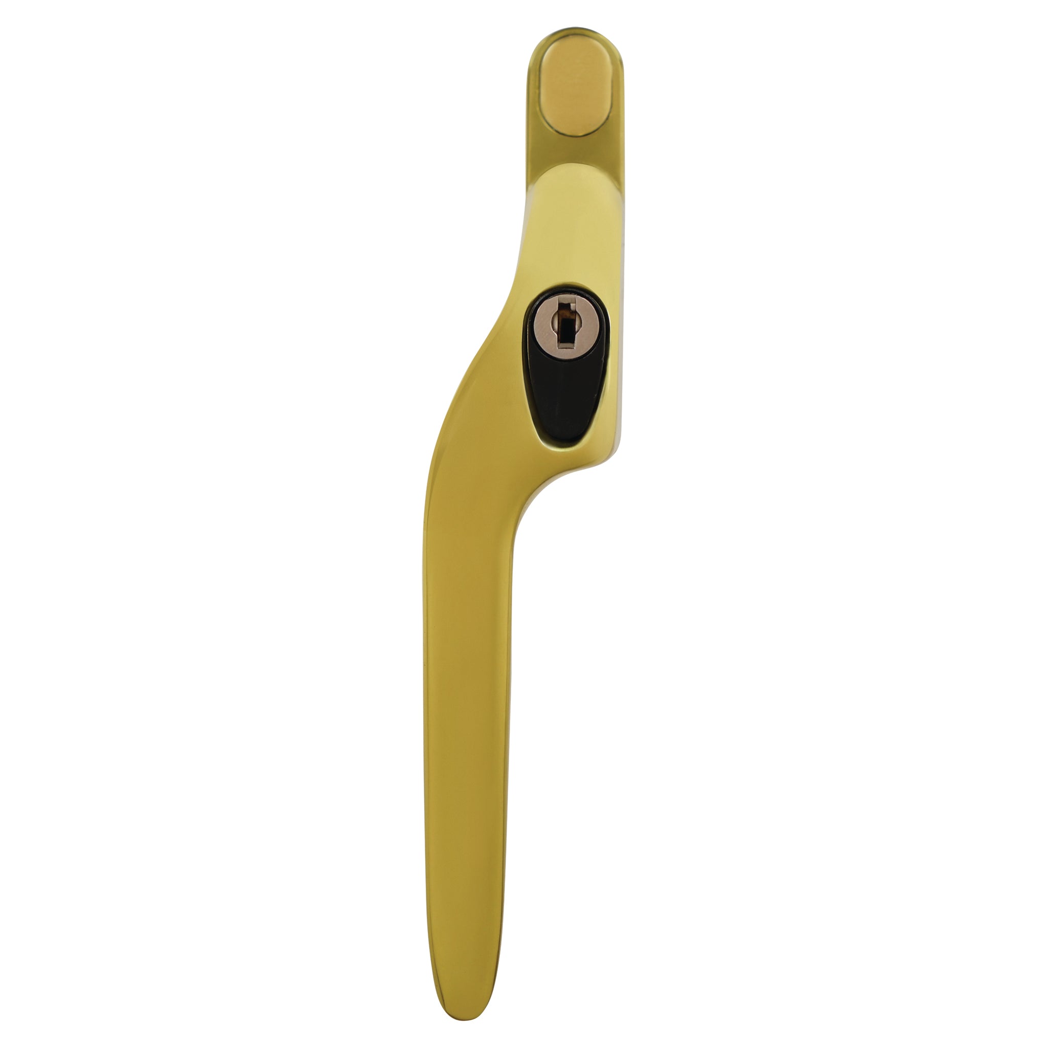 Offset Locking Window Espagnolette Handle | Polished Brass