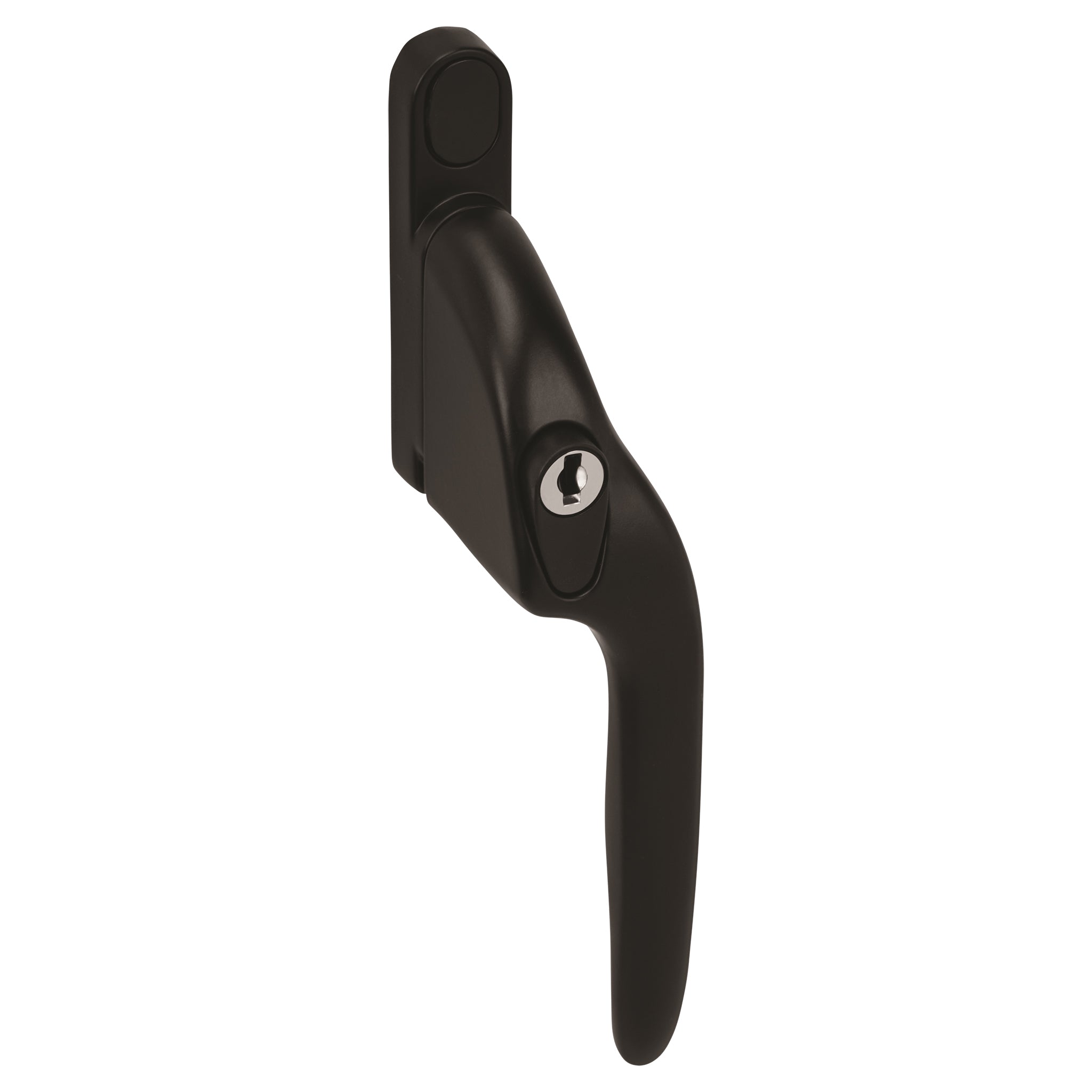 Offset Locking Window Espagnolette Handle | Black Finish