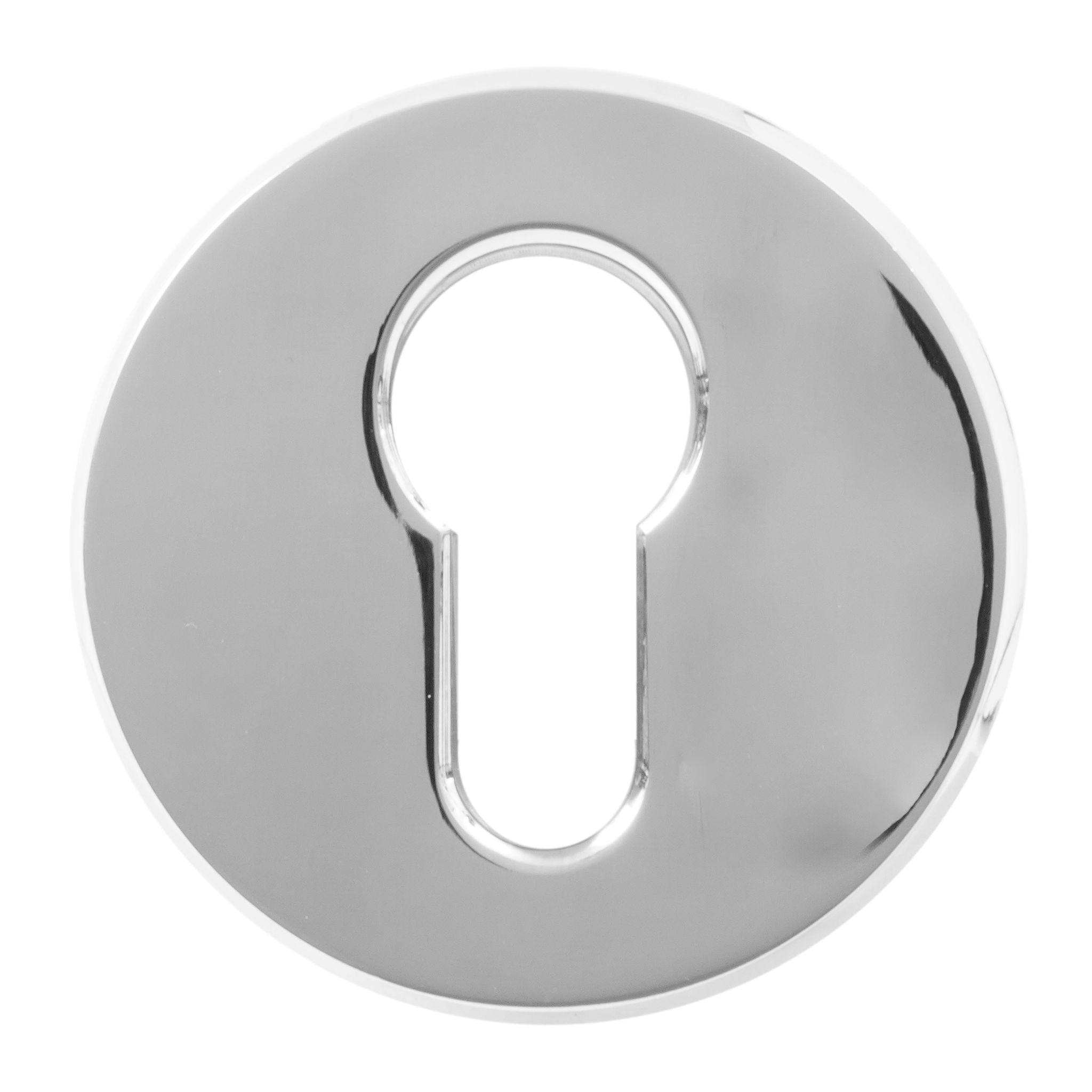 Classic Round Bevelled Escutcheon | Polished Stainless Steel