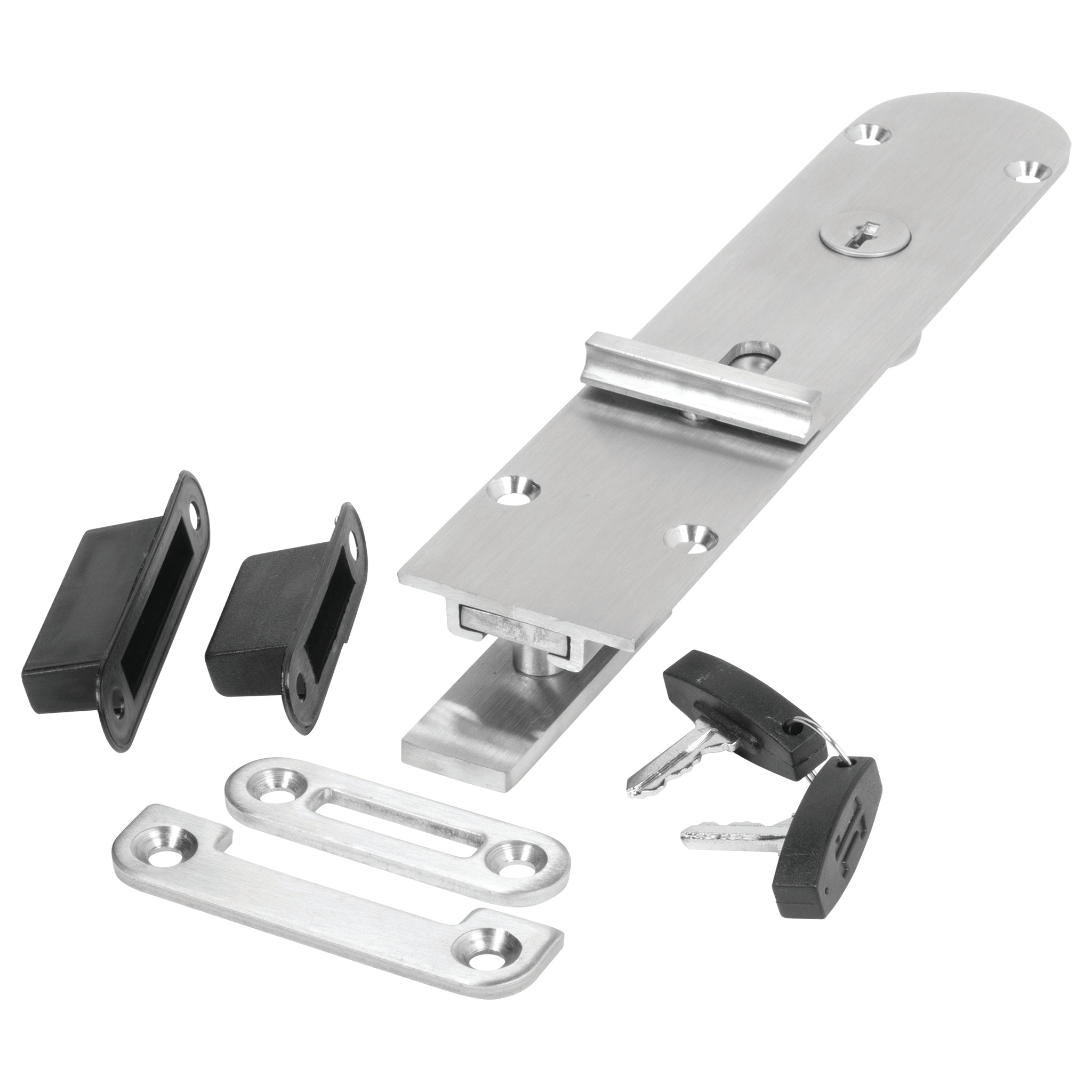 Securefold Flush Bolts - Inward Opening Doors | Satin Chrome