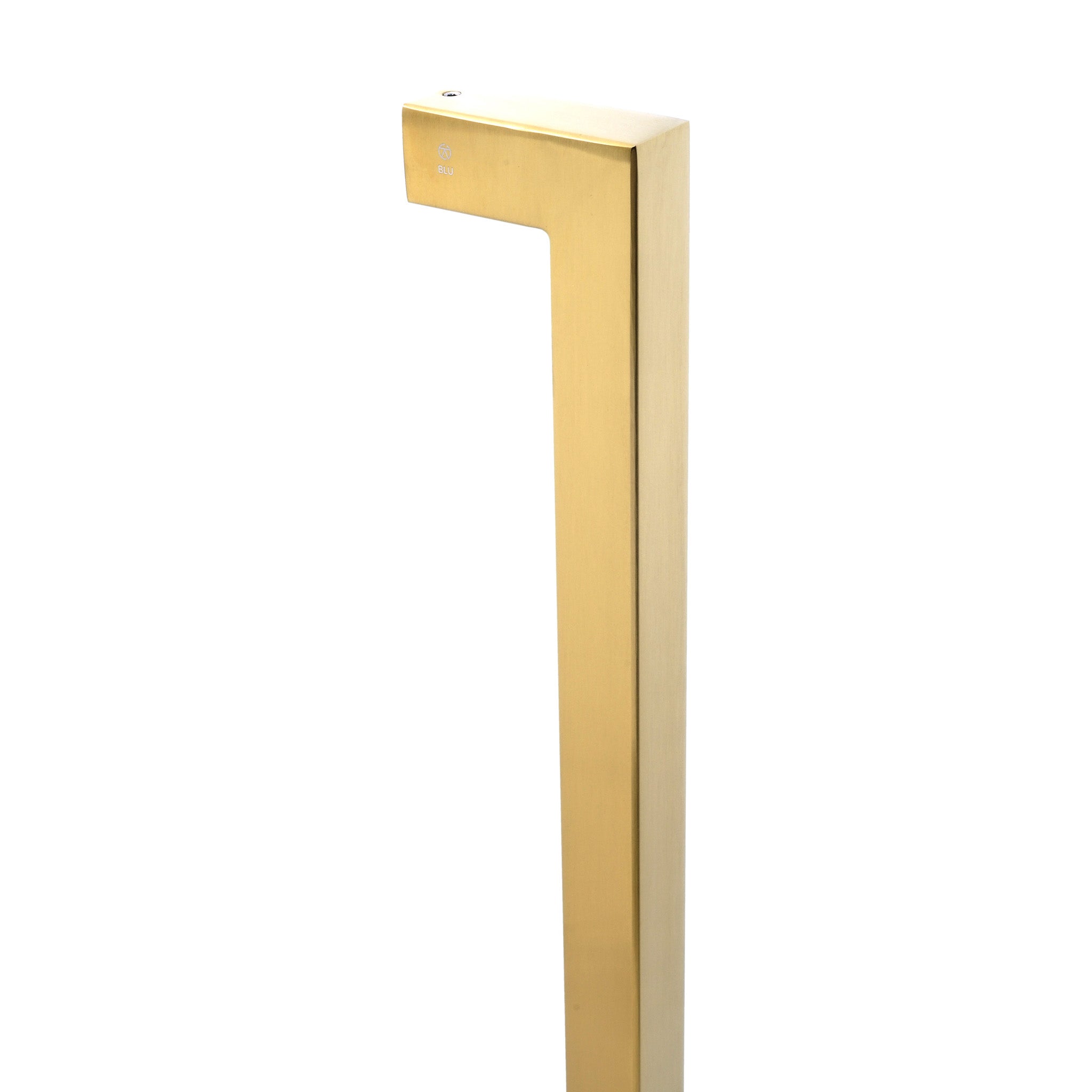 Inline Square Mitre Bar Pull Handle | PVD Stainless Satin Brass