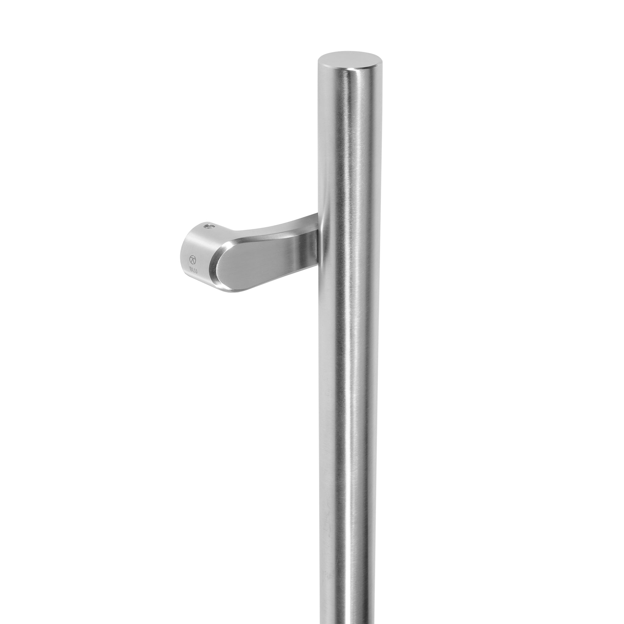 Offset Round Bar Pull Handle | Satin Stainless Steel