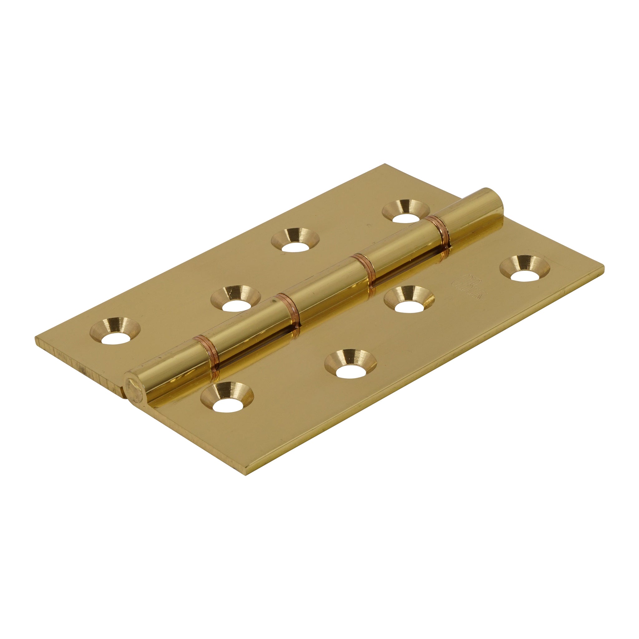 Double Phosphor Bronze Washered Brass Hinge | Polished Brass