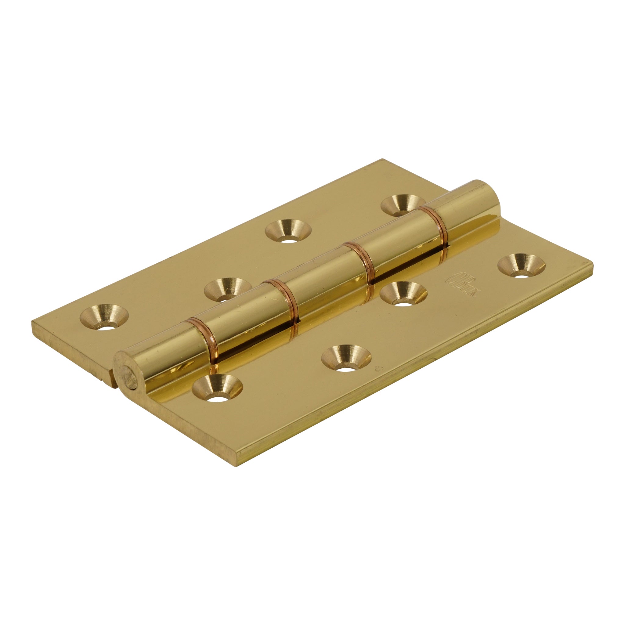 Double Phosphor Bronze Washered Brass Hinge | Polished Brass