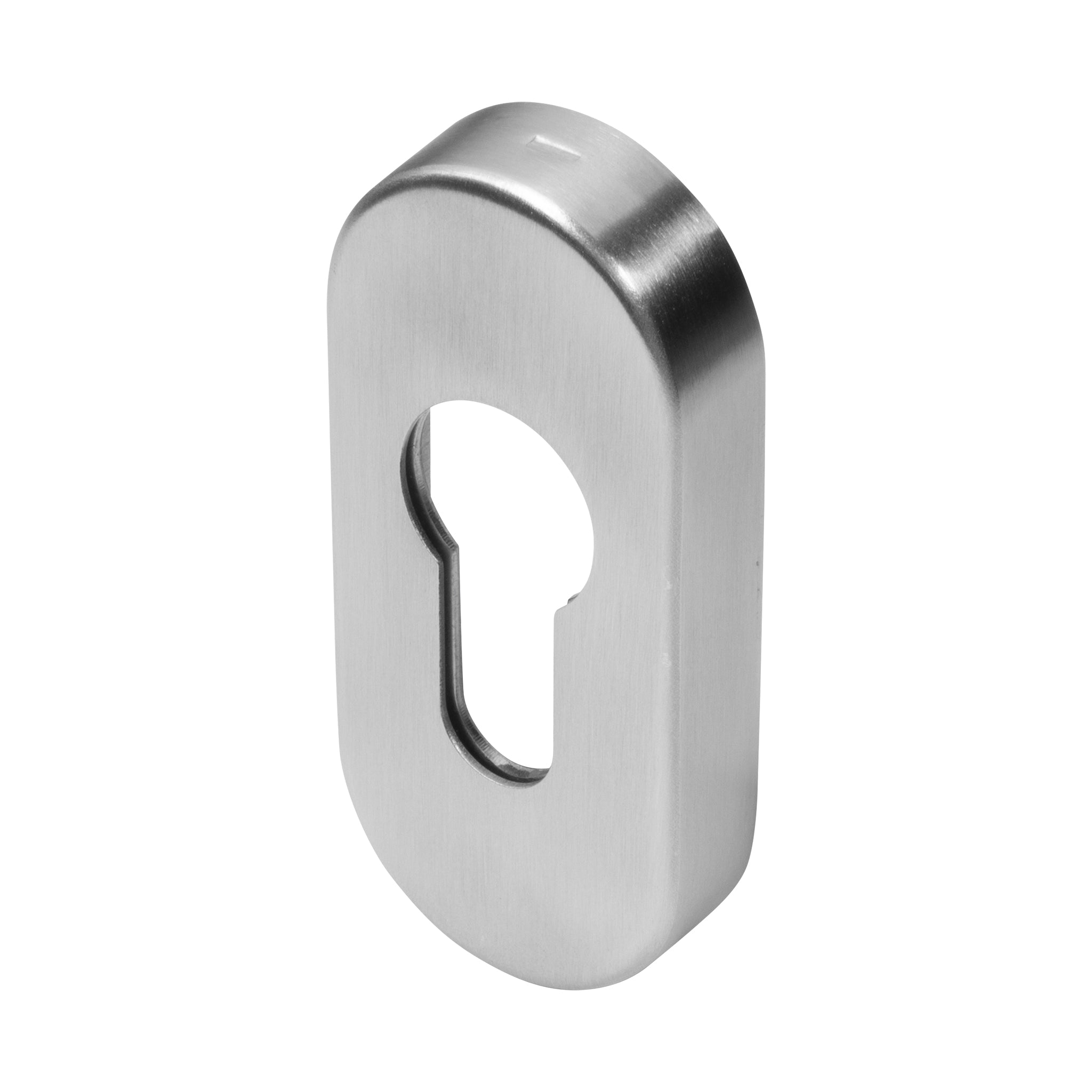 Oval Euro Profile Escutcheon | Satin Stainless Steel