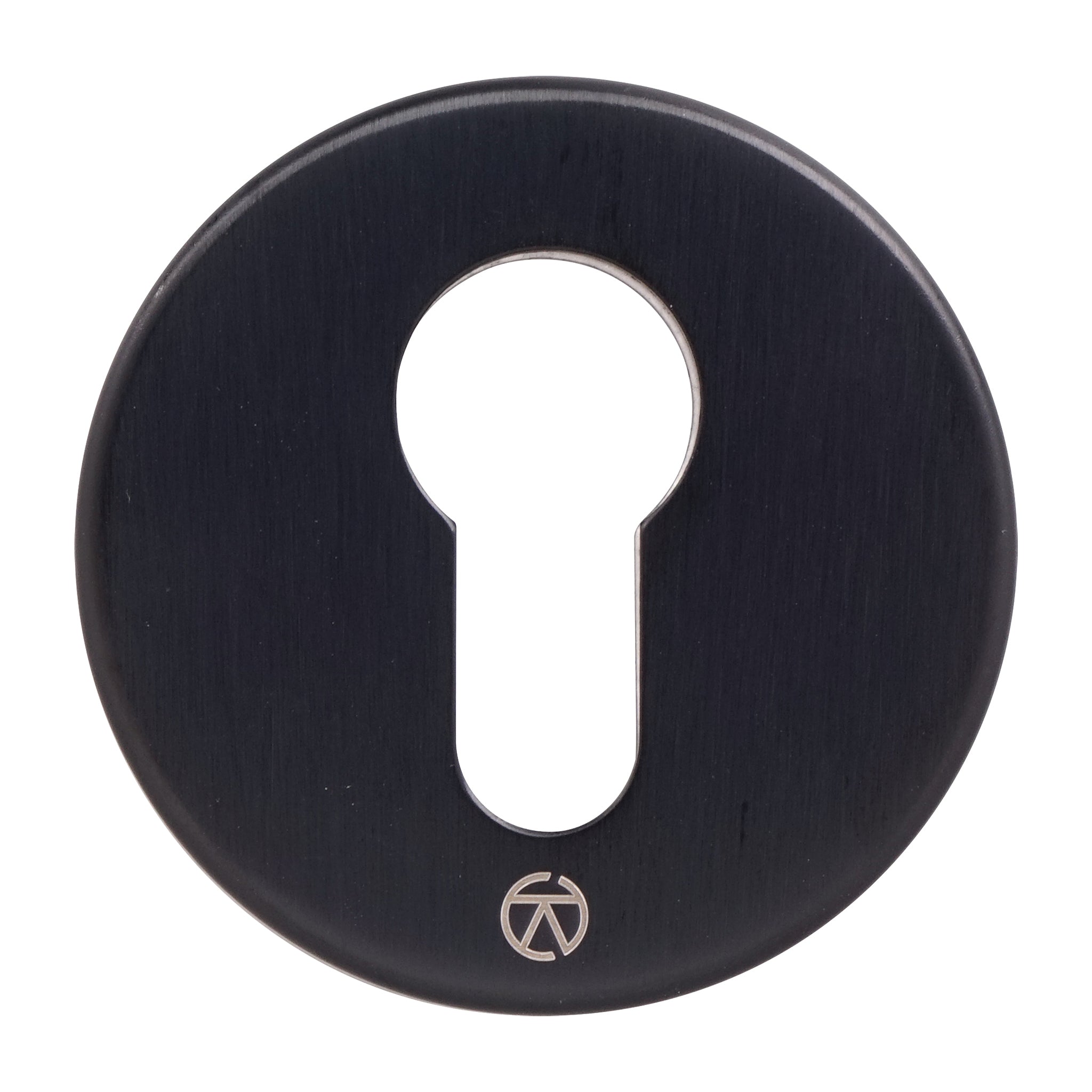 Round Euro Profile Escutcheon | Black
