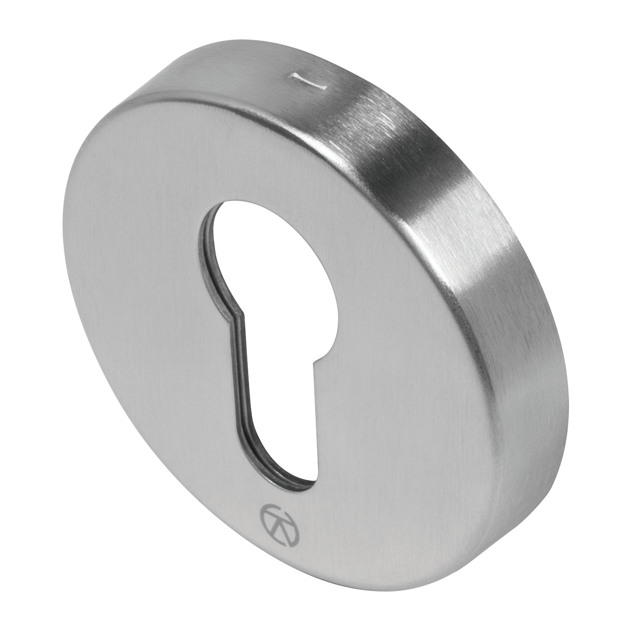 Round Euro Profile Escutcheon | Satin Stainless Steel