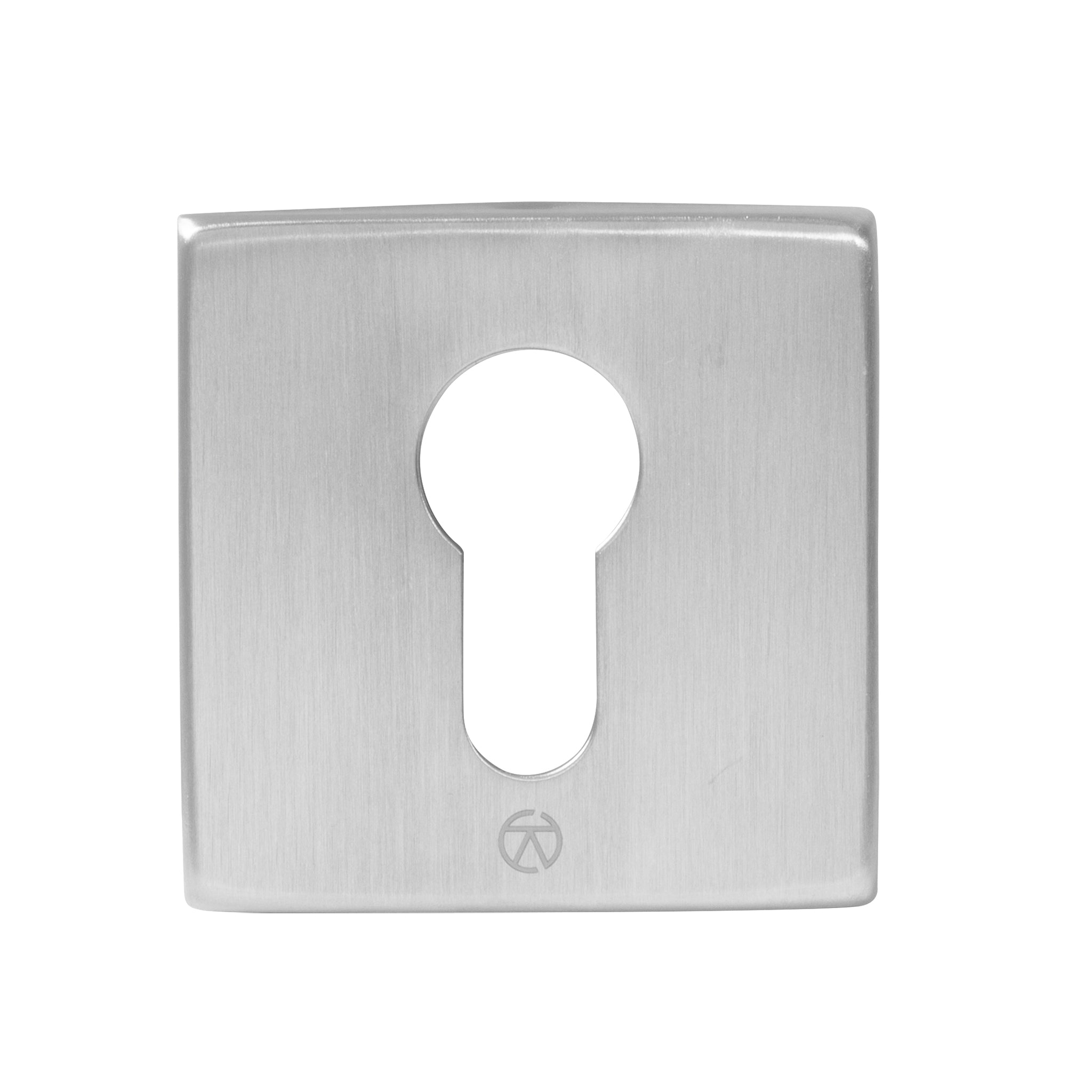 Square Euro Profile Escutcheon | Satin Stainless Steel