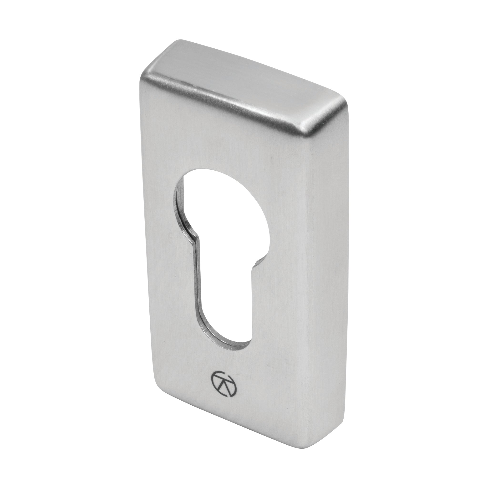 Rectangular Euro Profile Escutcheon | Satin Stainless Steel