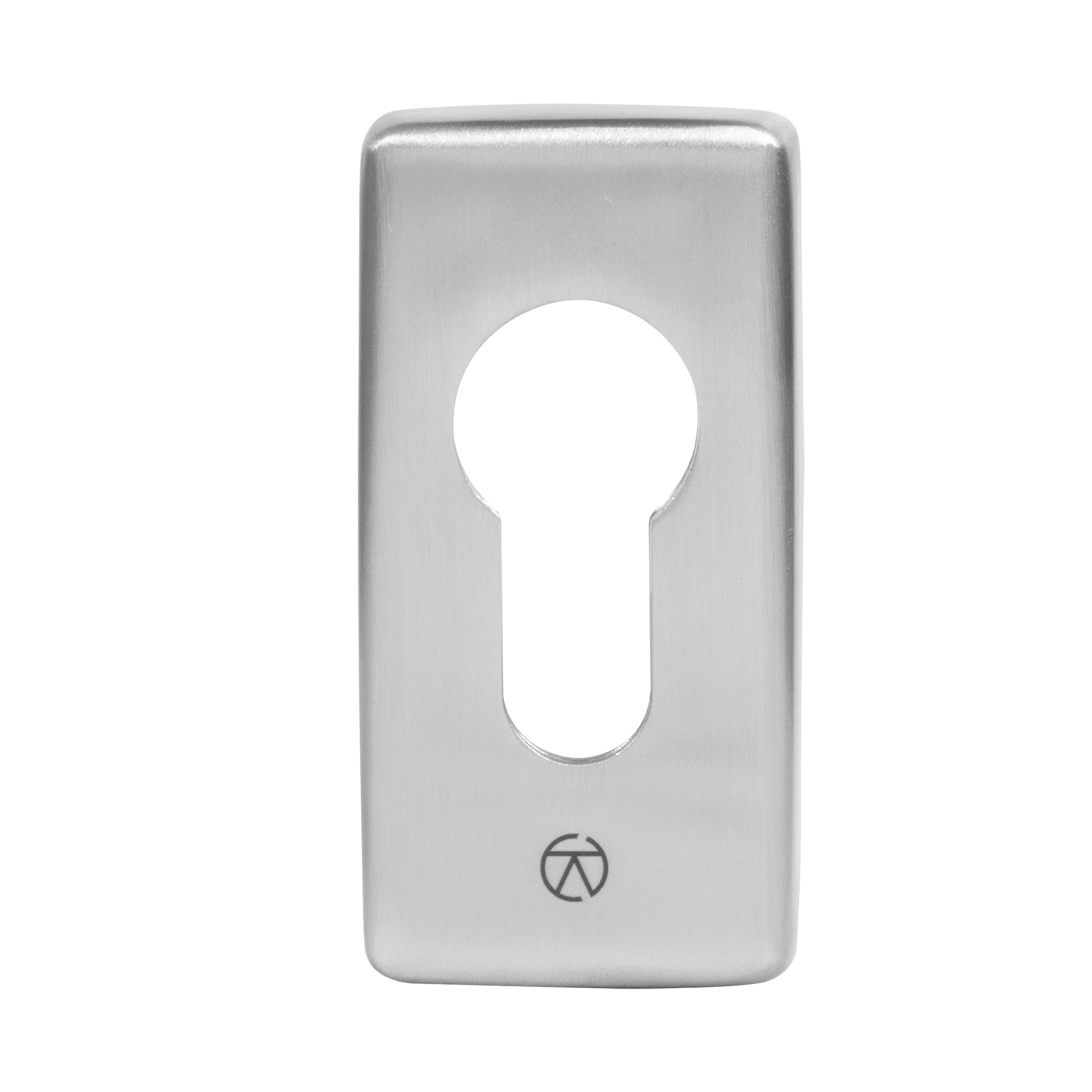 Rectangular Euro Profile Escutcheon | Satin Stainless Steel