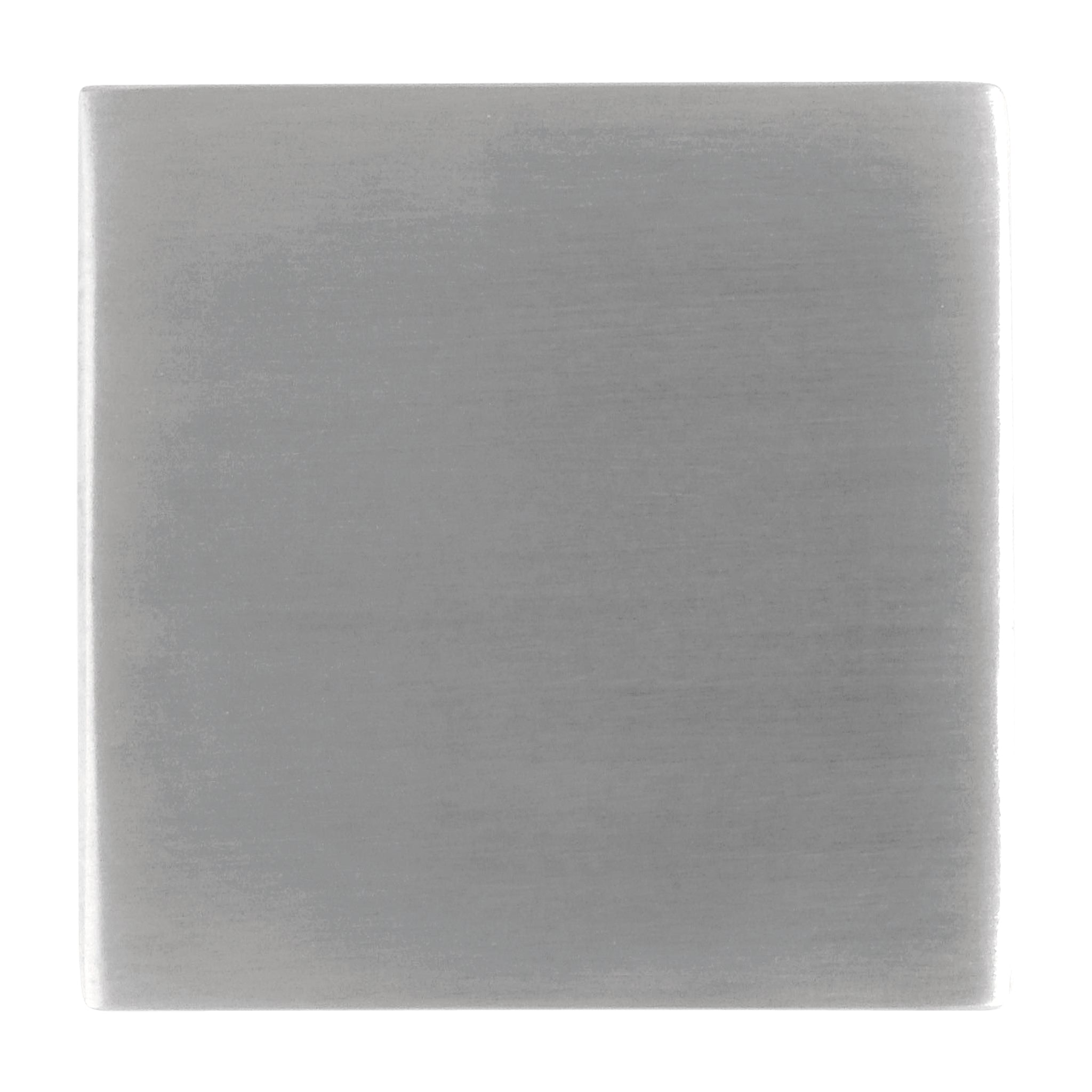 Large Square Door Knob | Satin Stainless Steel