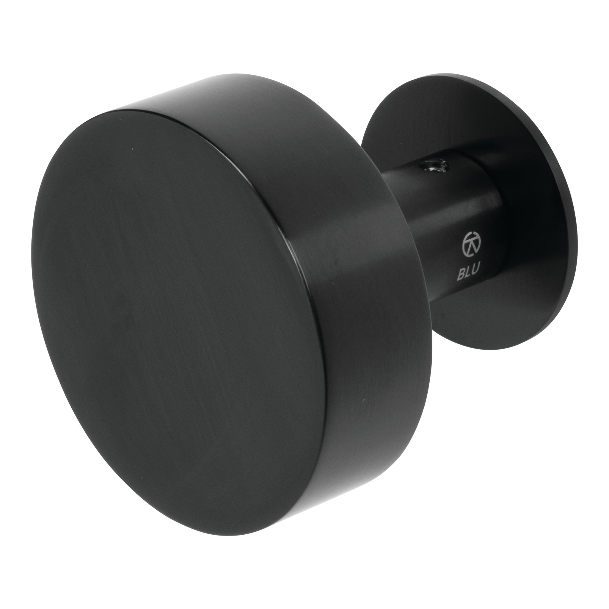 Large Round Door Knob | Black