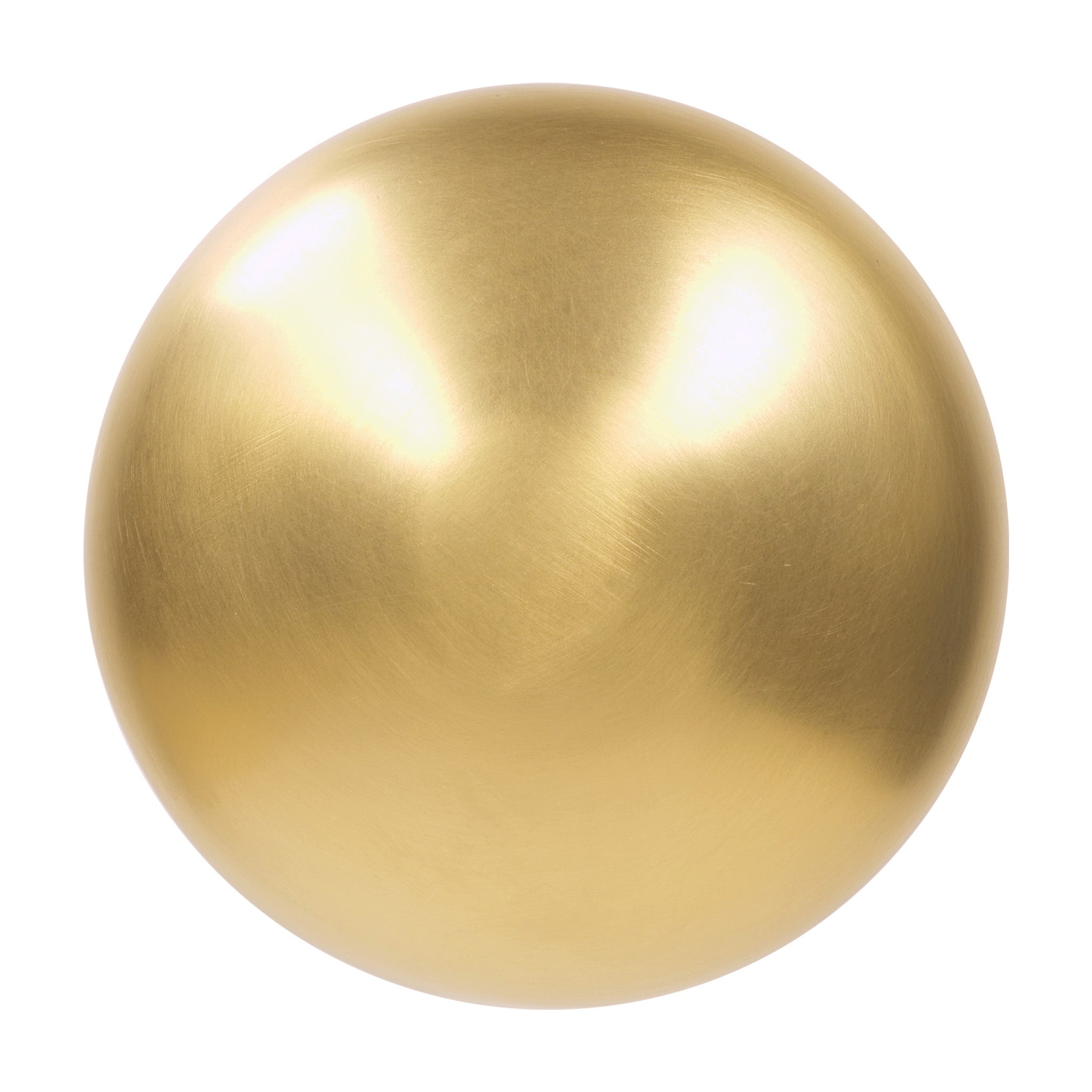 Round Centre Door Knob | PVD Stainless Satin Brass