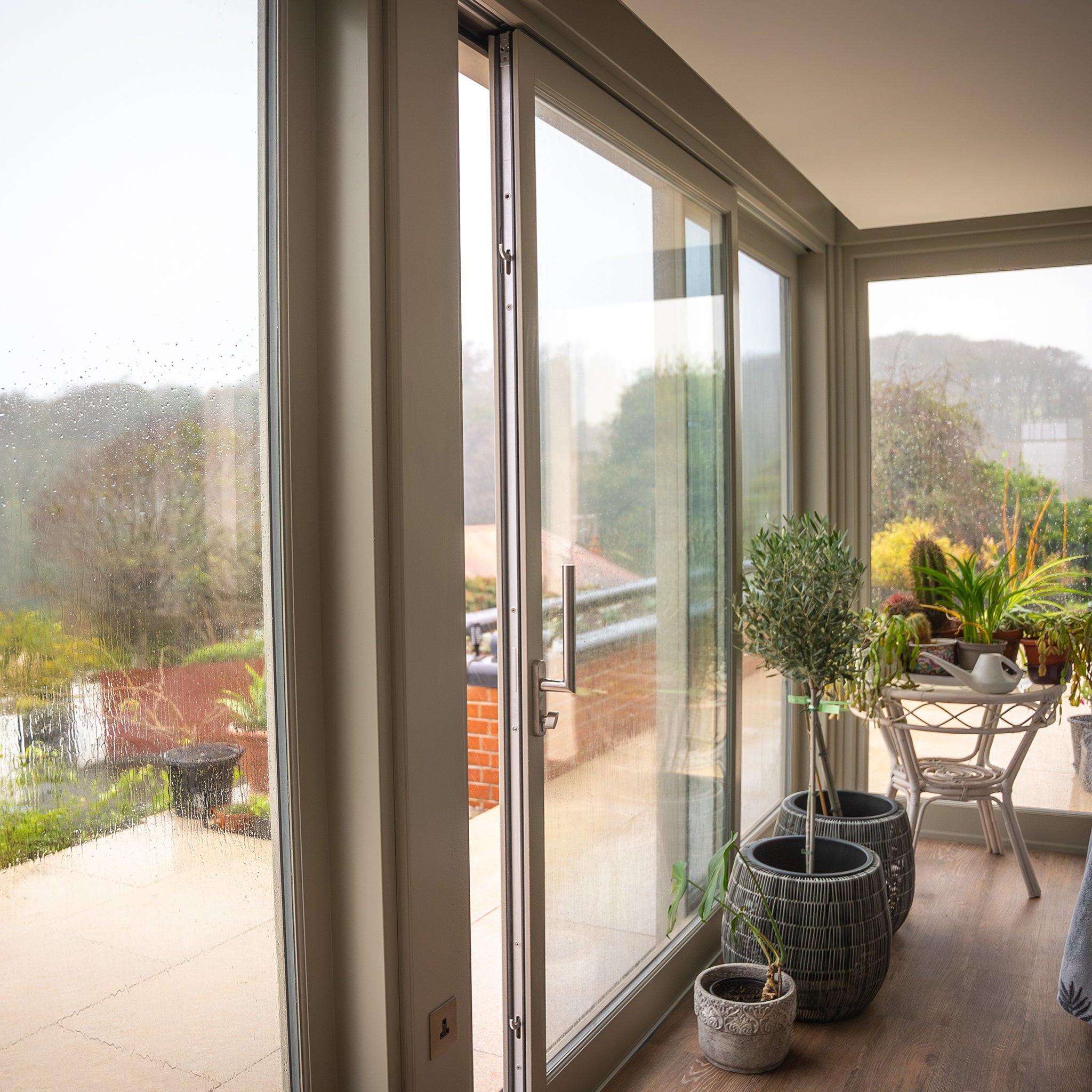 Lift & Slide Door Handle Sets | Satin Stainless Steel