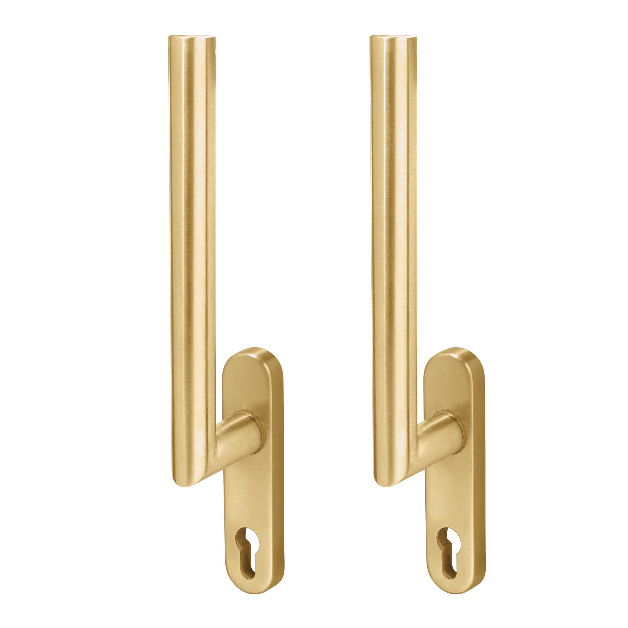 Lift & Slide Door Handle Sets | PVD Stainless Satin Brass