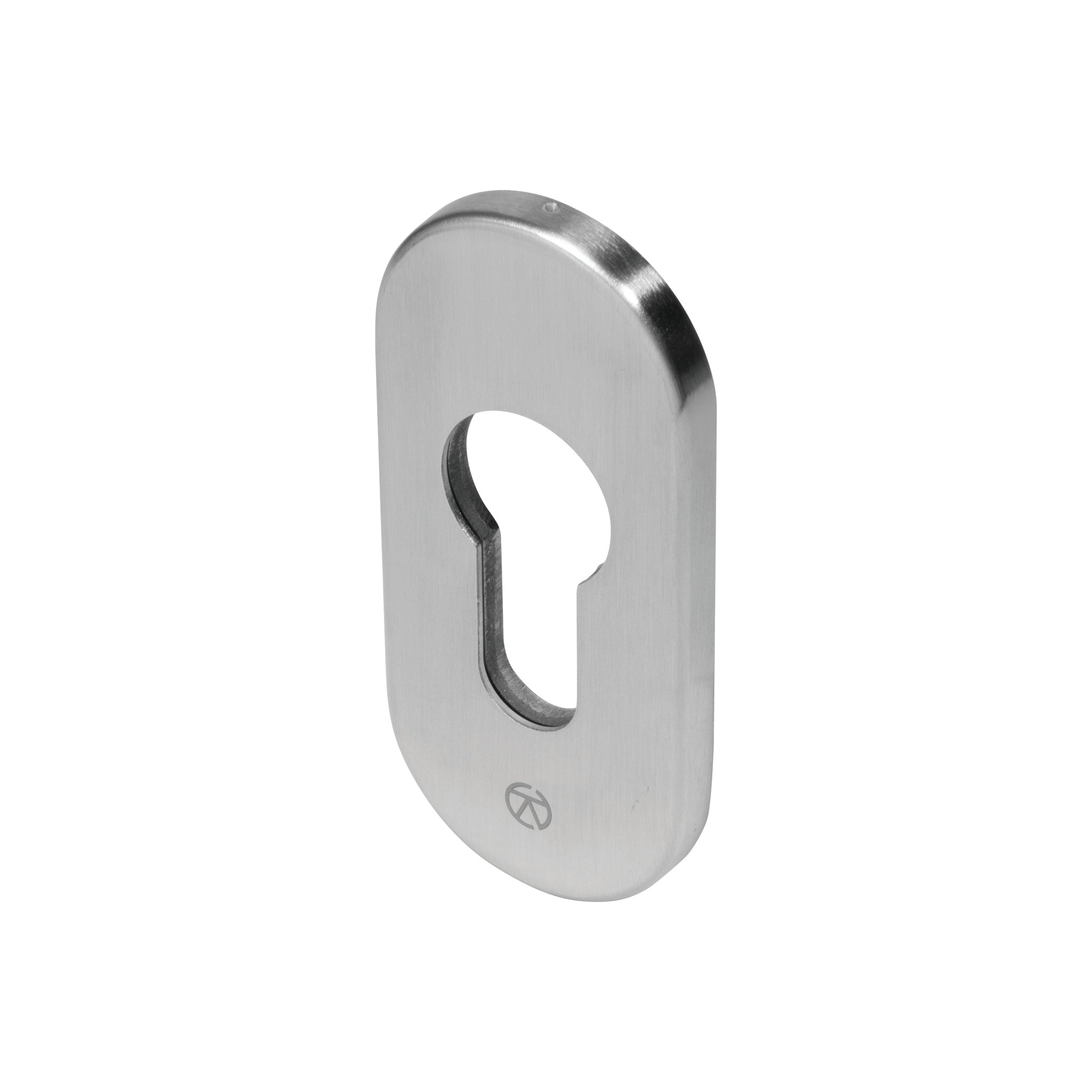 Oval Euro Profile Escutcheon | Satin Stainless Steel
