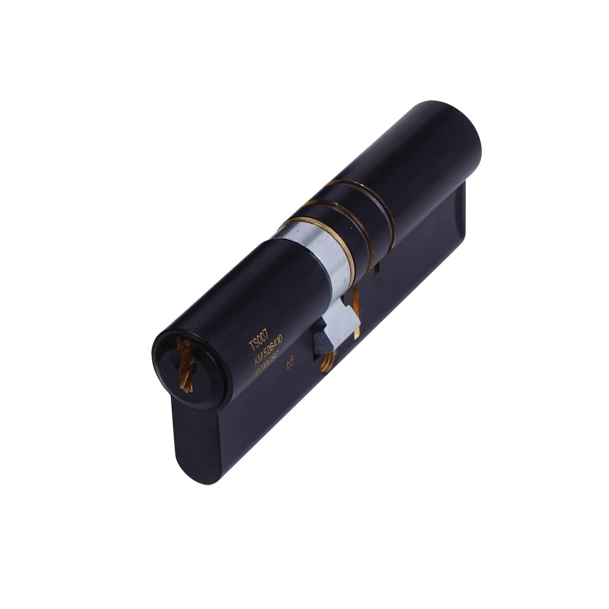3 Star Euro Profile Double Cylinder | Matt Black Finish
