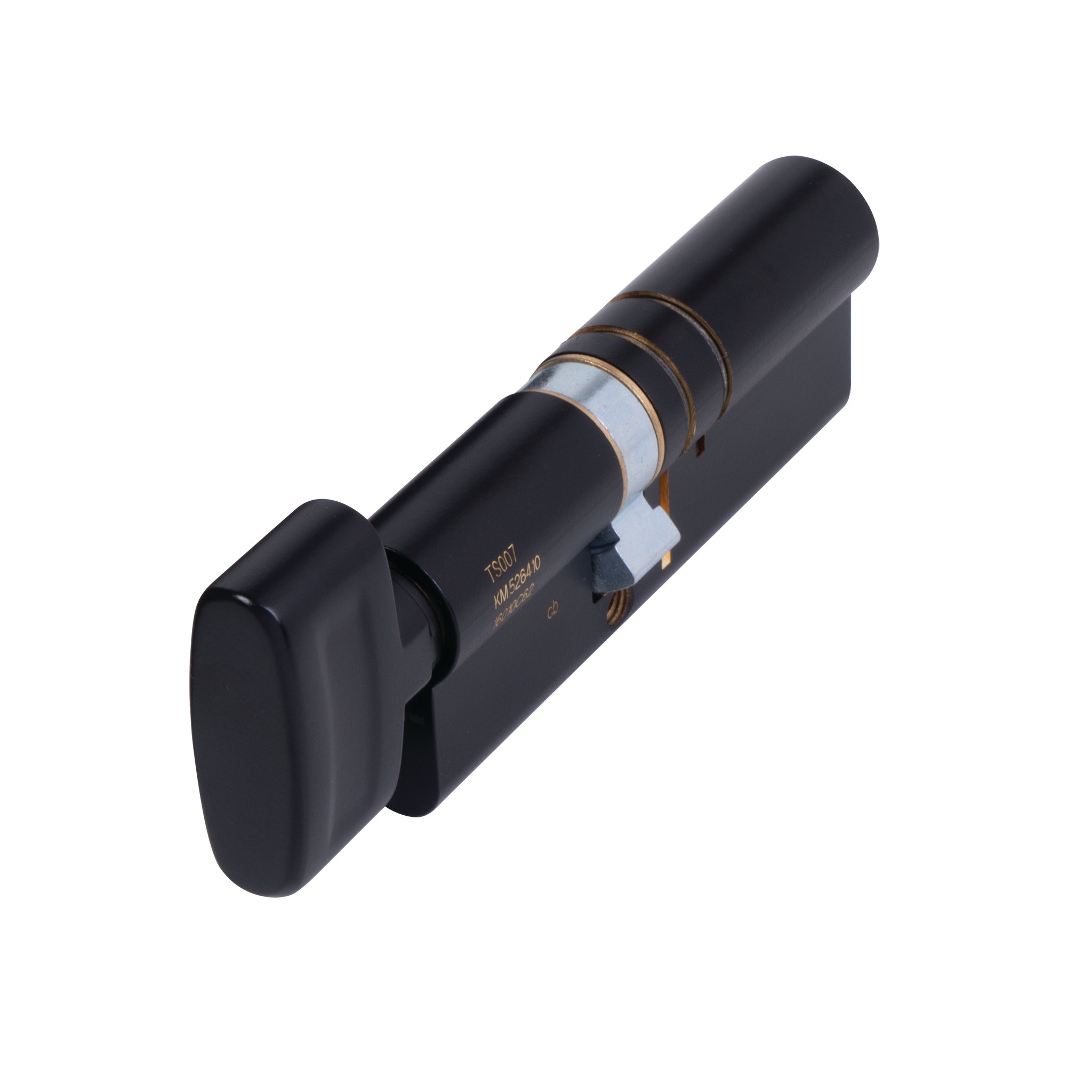3 Star Euro Profile Thumbturn Cylinder | Matt Black Finish