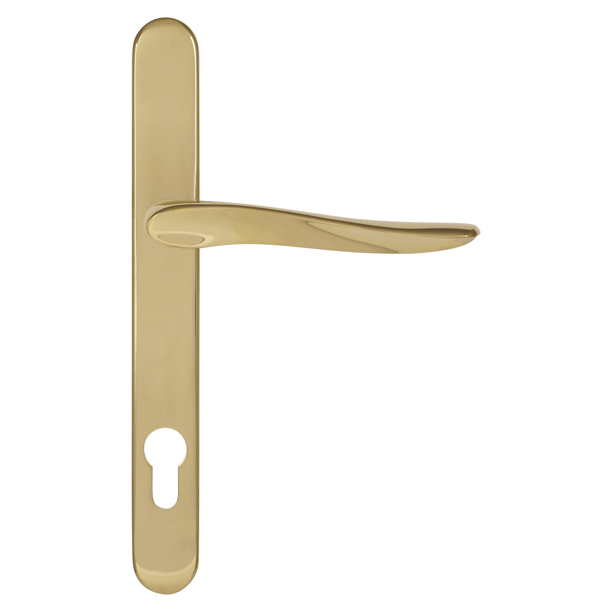 Kuhlen Multipoint Door Handle | Polished Brass