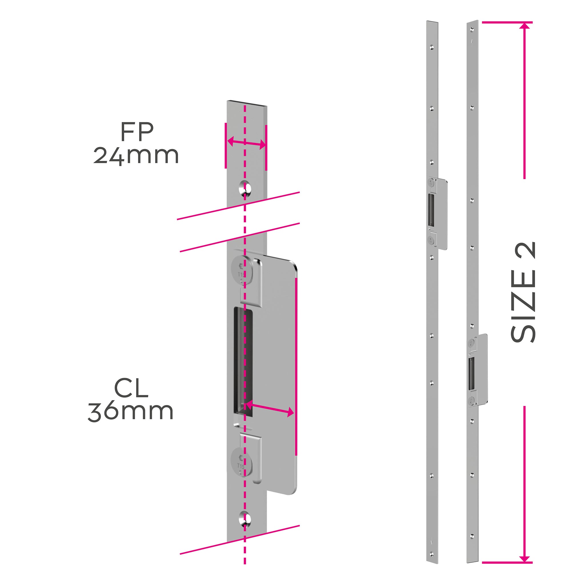 Top and Bottom Continuous Tabbed MPL Door Keeps | MK12