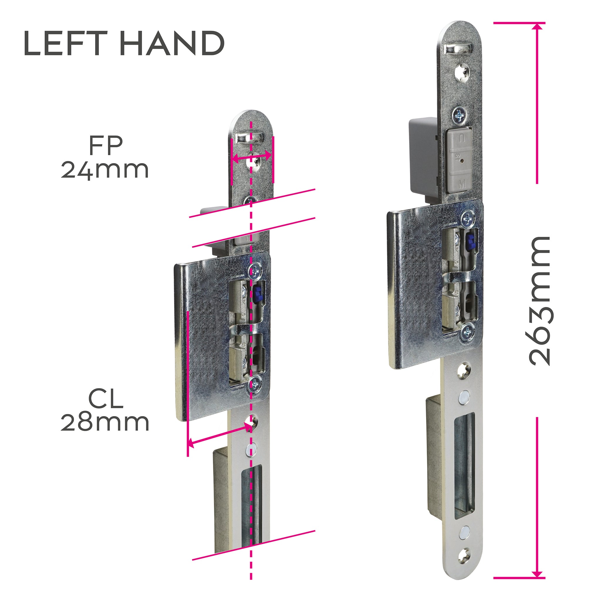 Handed Complete Daylatch Centre MPL Door Keeps | MK48