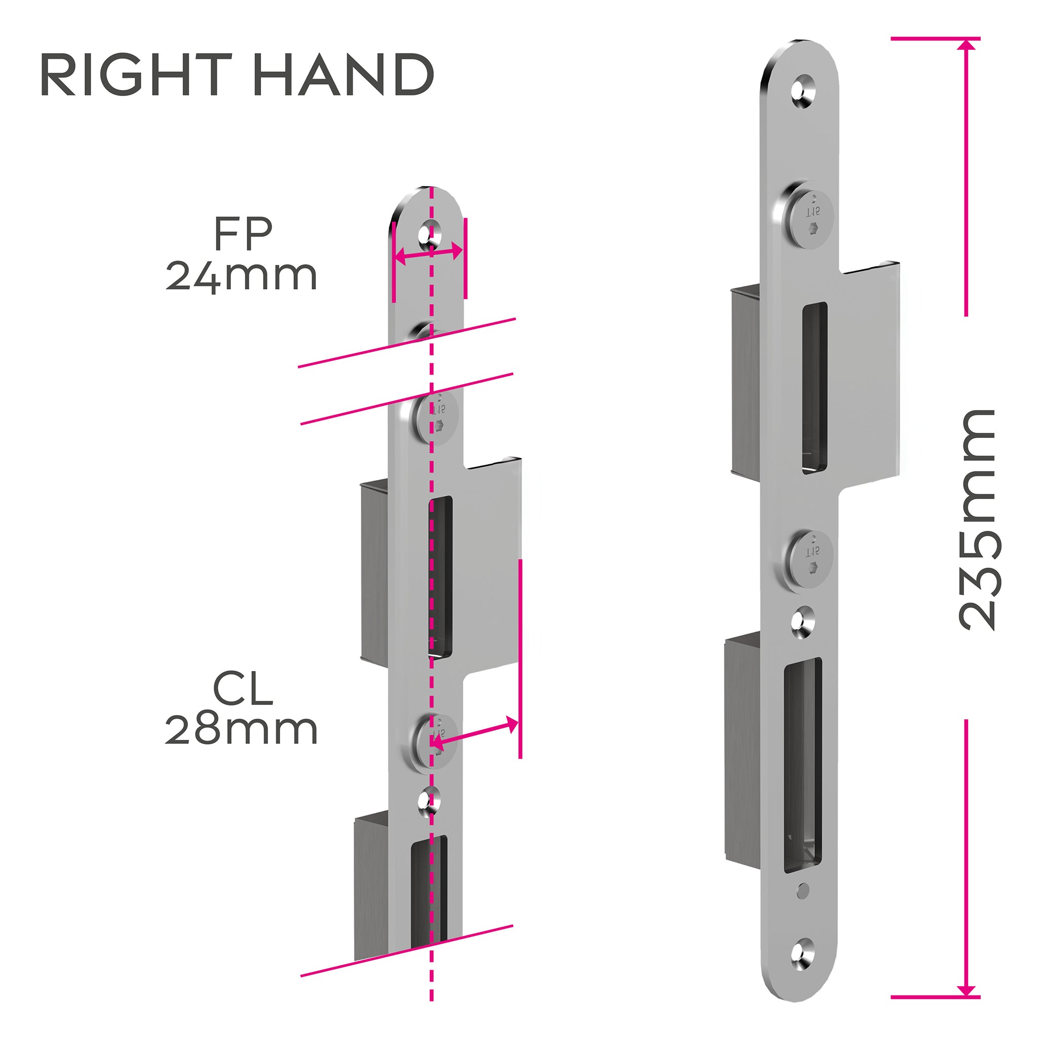 Handed Individual Centre MPL Door Keeps | MK9