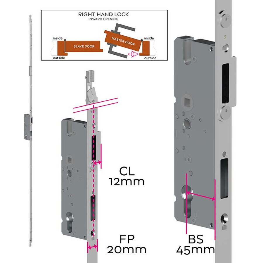 KLONE Slave Door Multipoint Door Lock | ML26
