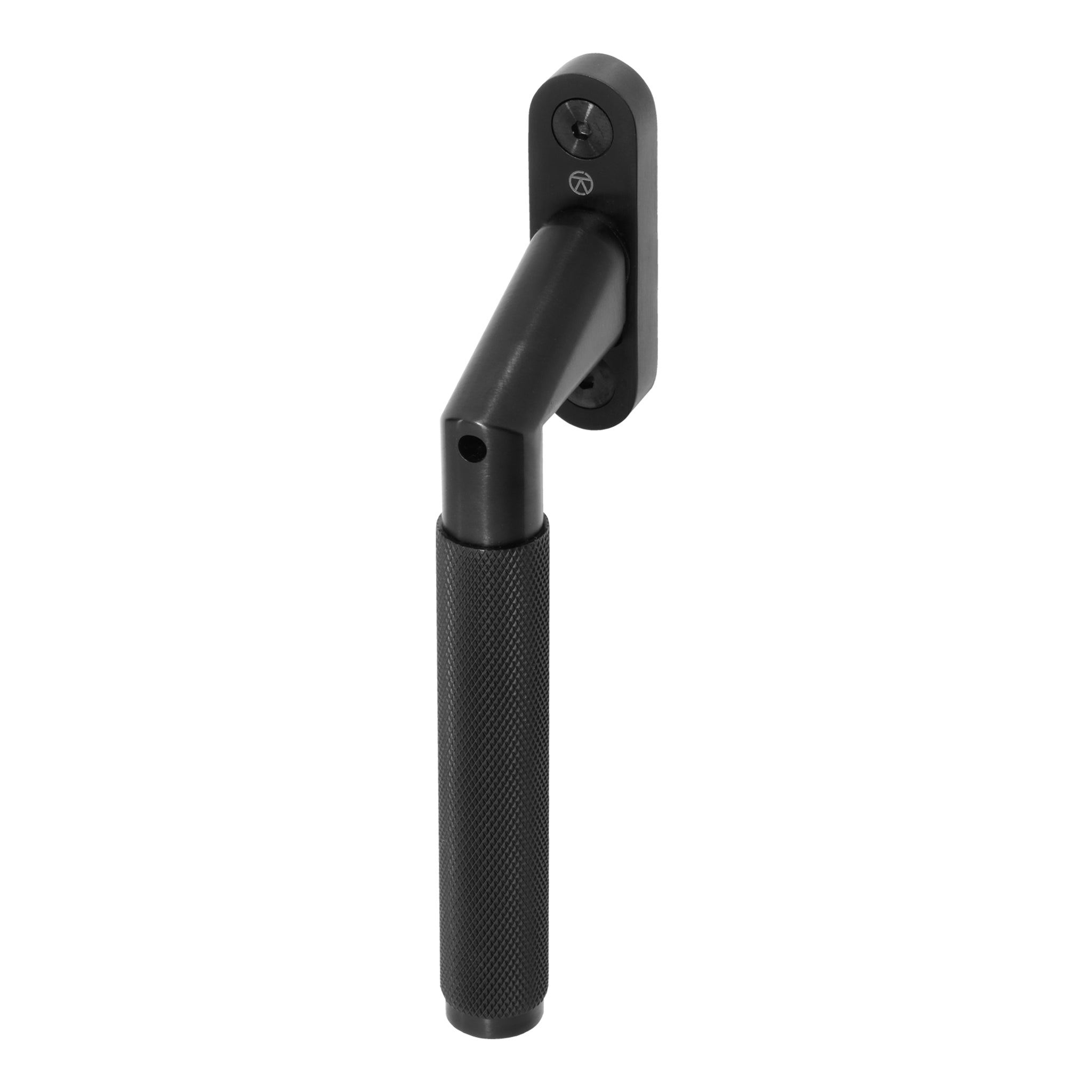 Newton Knurled Inline Angled Window Espagnolette Handle | Black