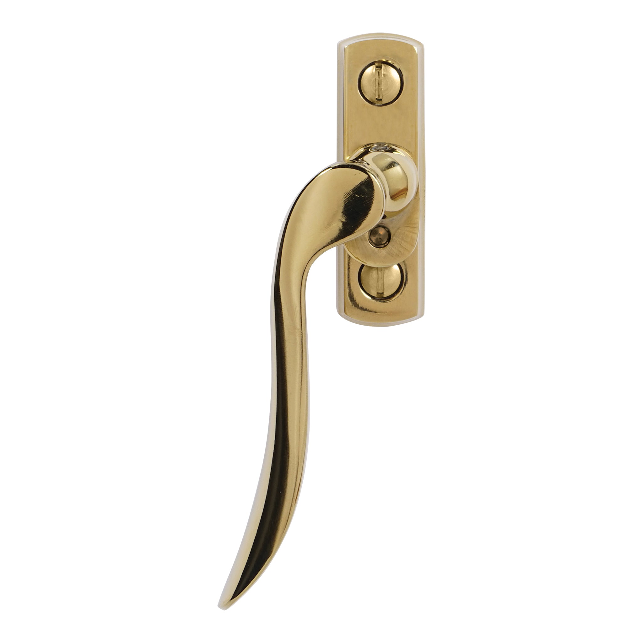 Regent Window Espagnolette Handle | PVD Stainless Polished Brass