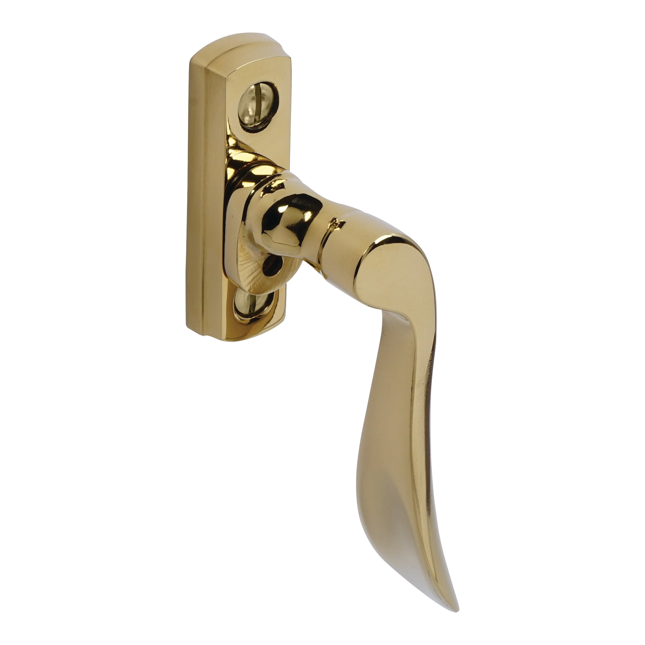Regent Window Espagnolette Handle | PVD Stainless Polished Brass