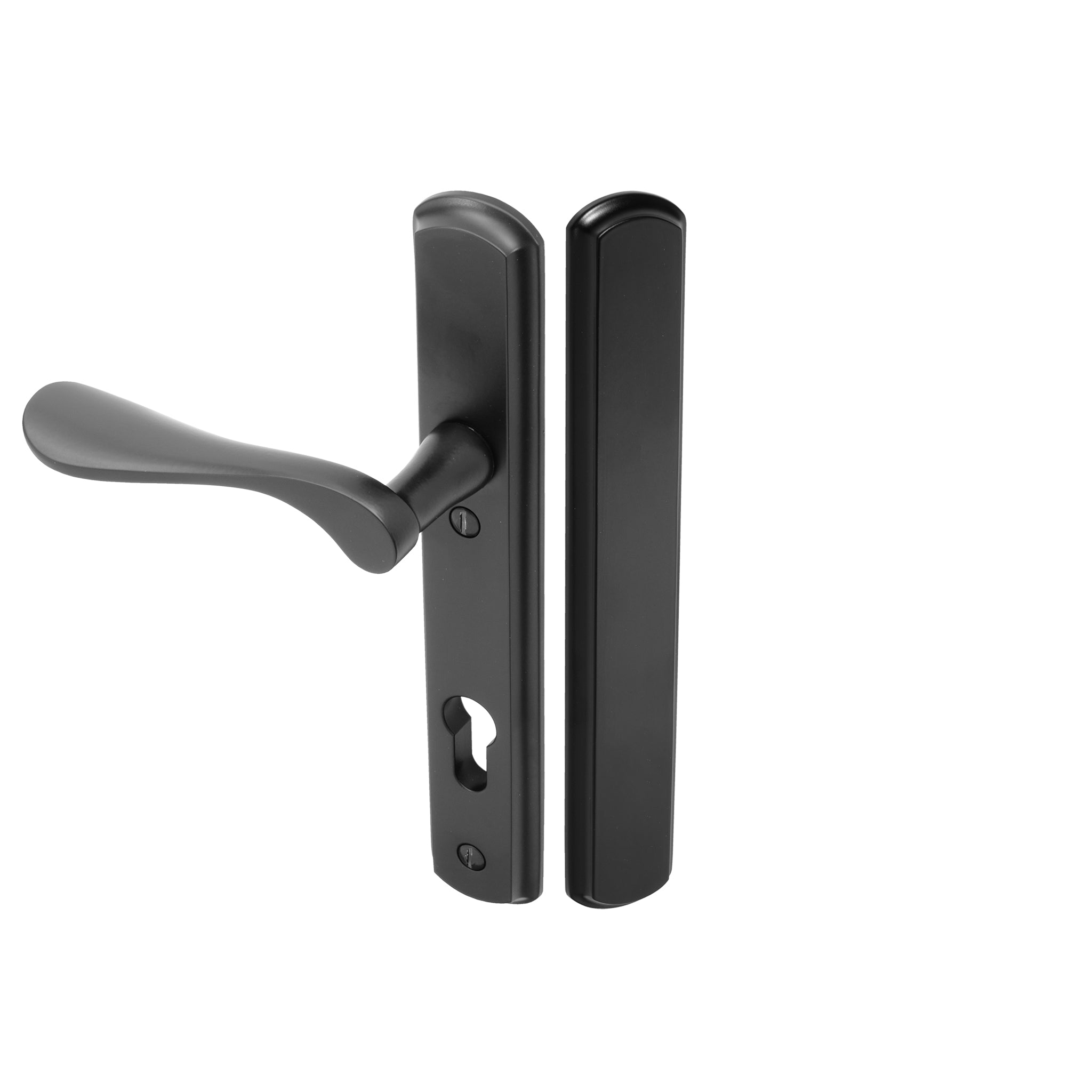 Regent Lever on 092 Backplate | Black