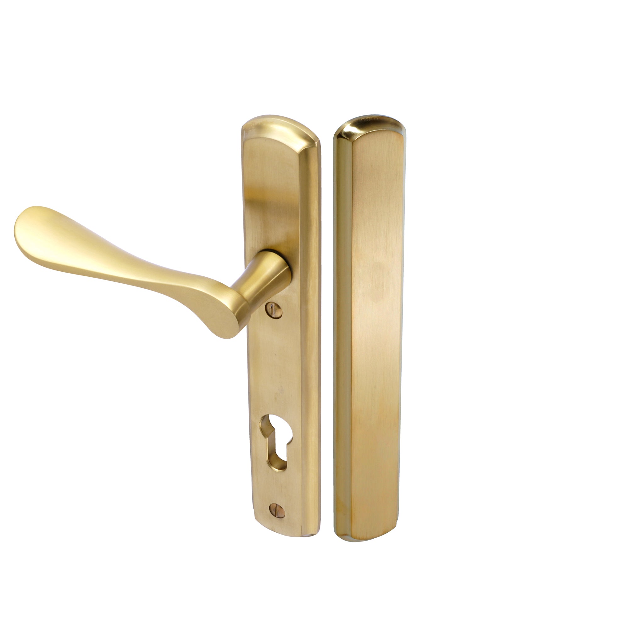Regent Lever on 092 Backplate | PVD Stainless Satin Brass