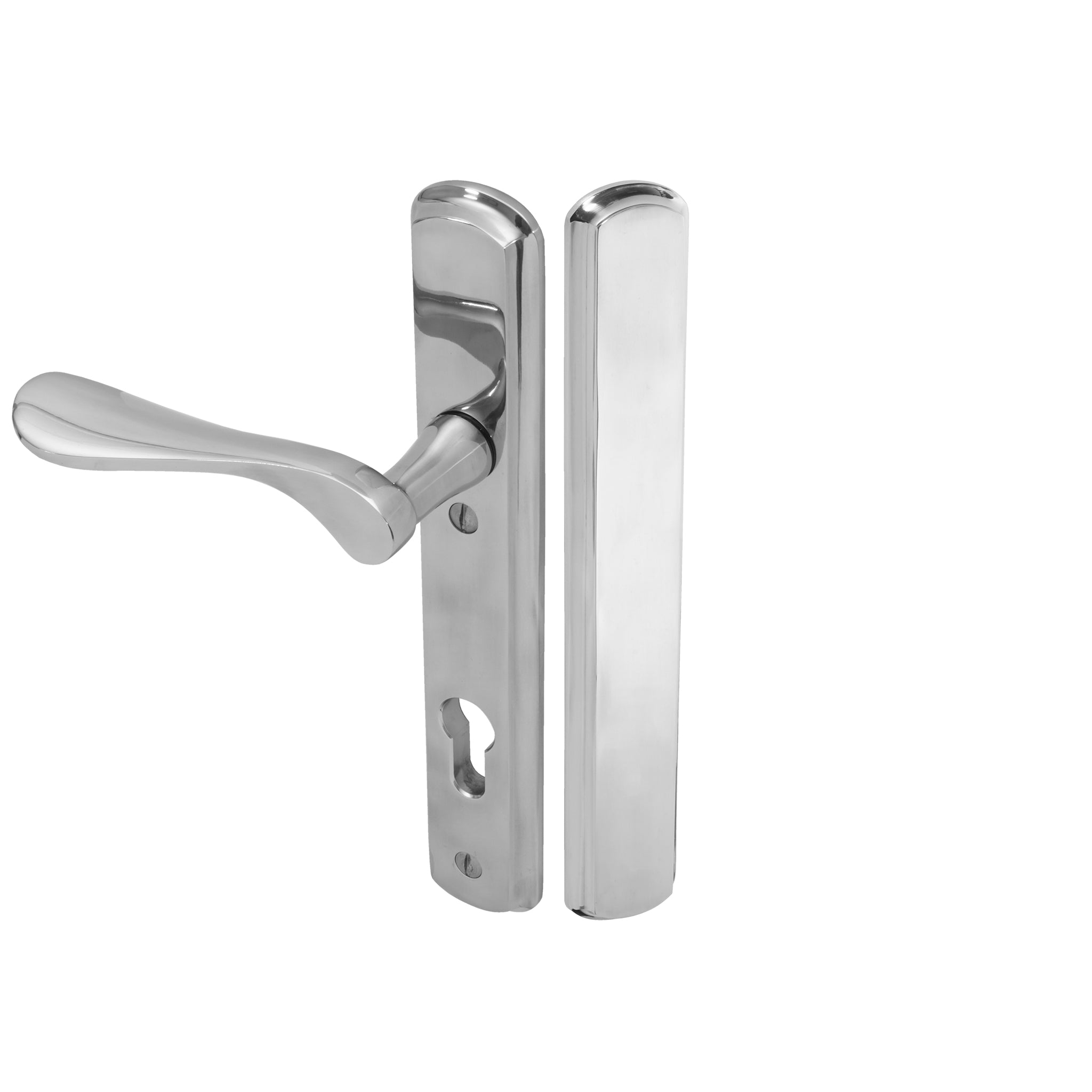 Regent Lever on 092 Backplate | Polished Stainless Steel