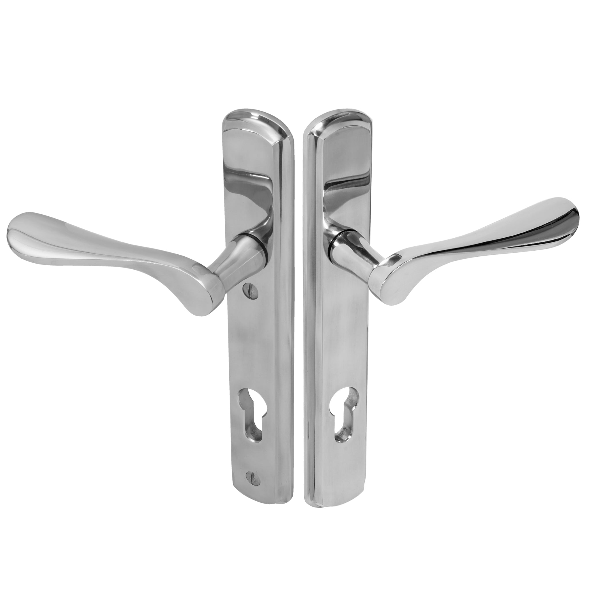 Regent Lever on 092 Backplate | Polished Stainless Steel