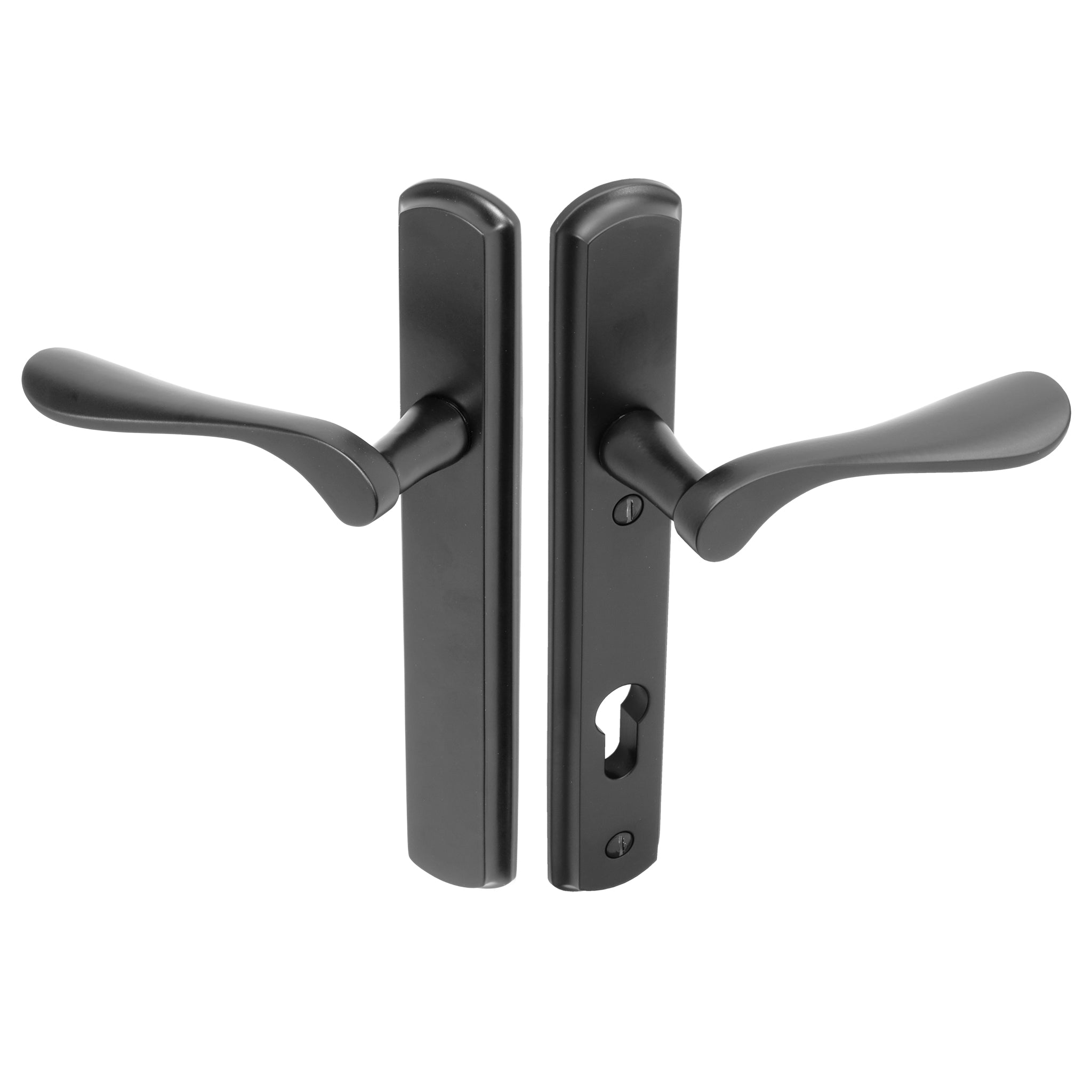 Regent Lever on 092 Backplate | Black