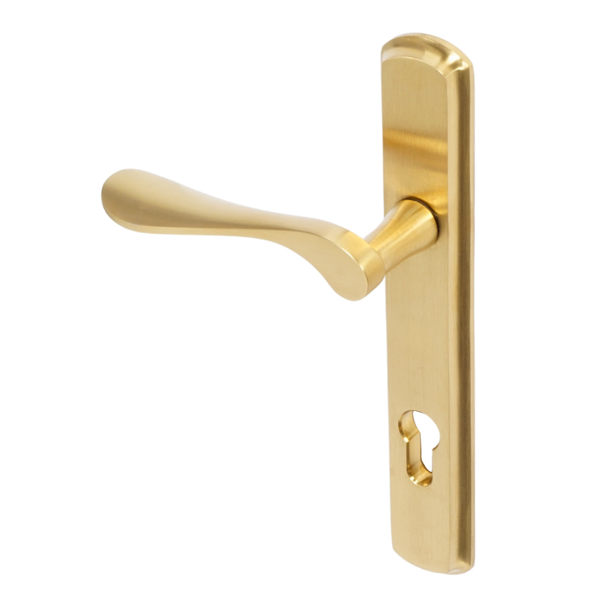 Regent Lever on 092 Backplate | PVD Stainless Satin Brass