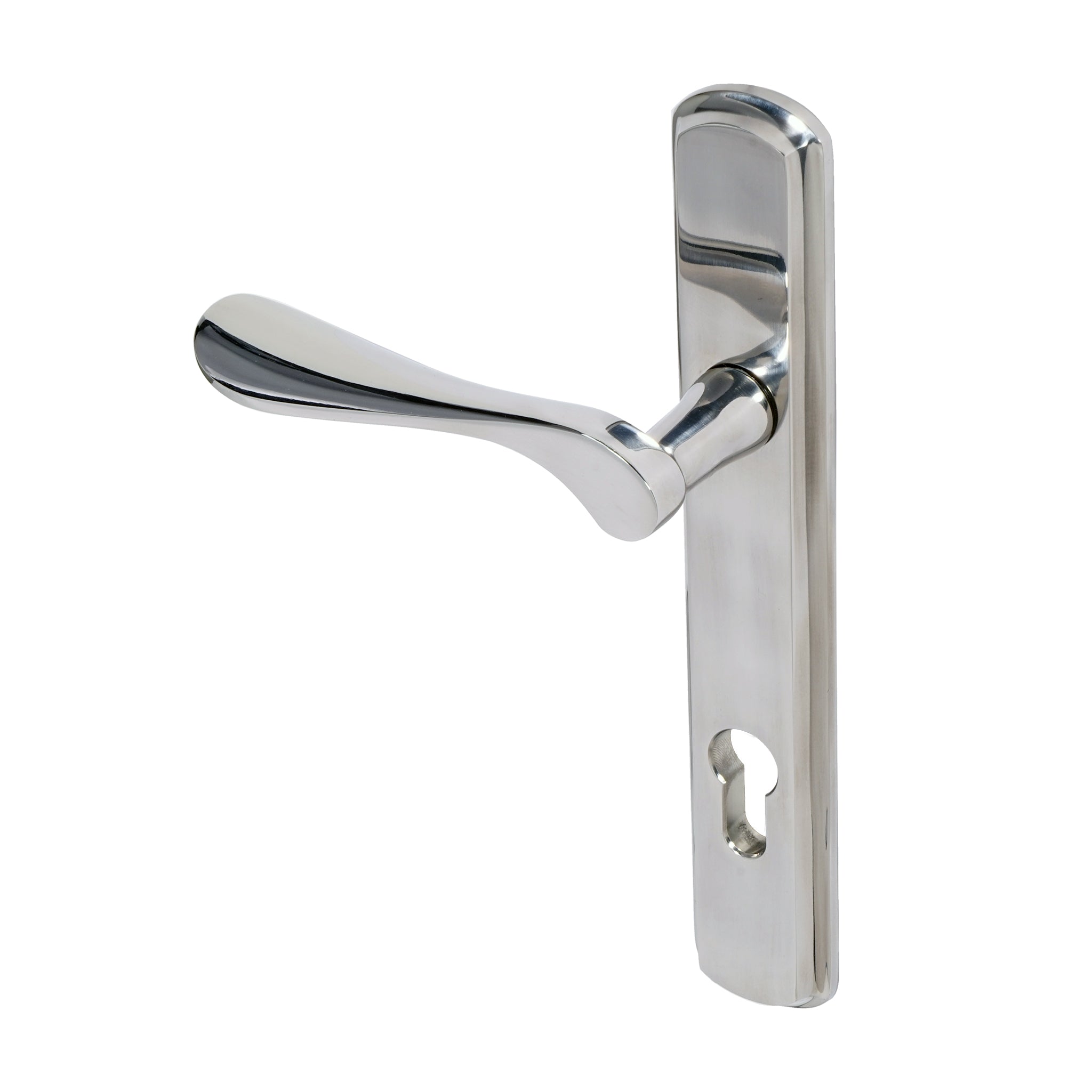 Regent Lever on 092 Backplate | Polished Stainless Steel