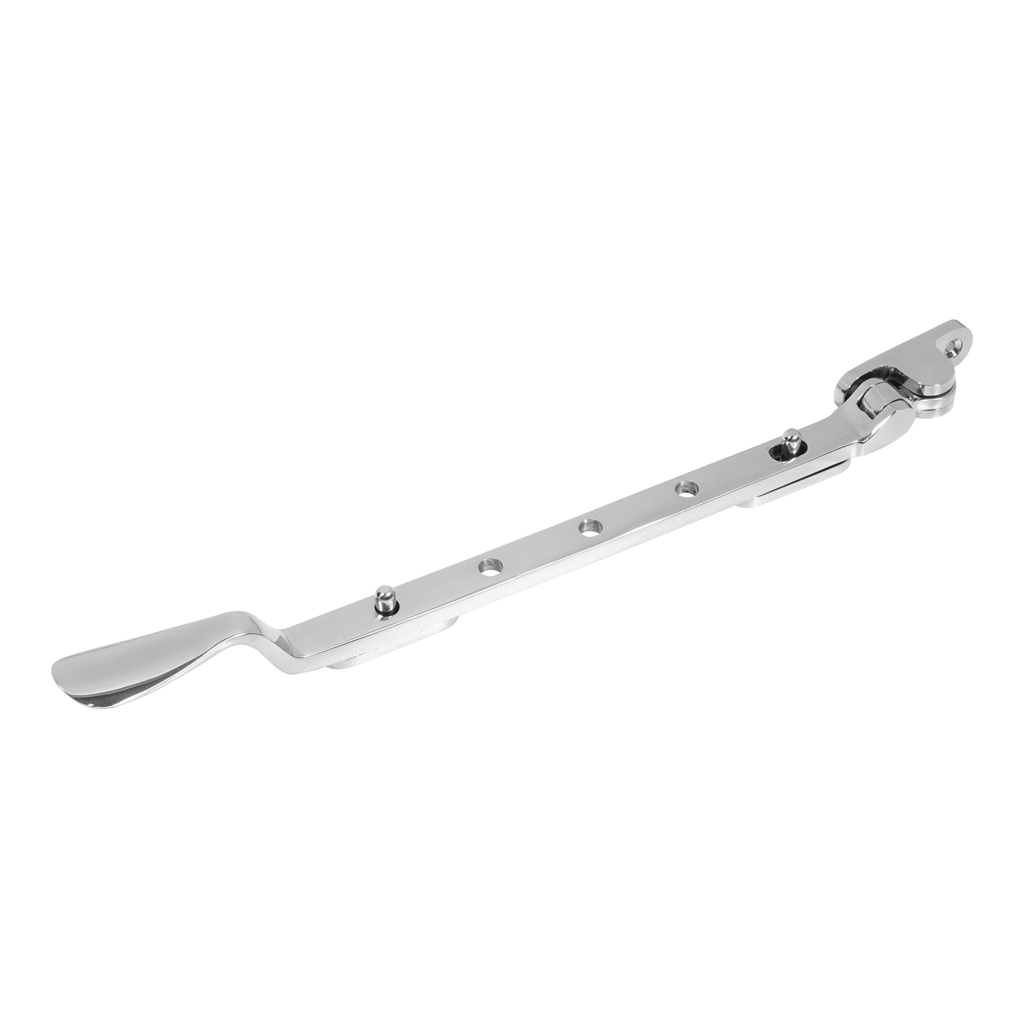 Regent Casement Window Stay | Polished Stainless Steel