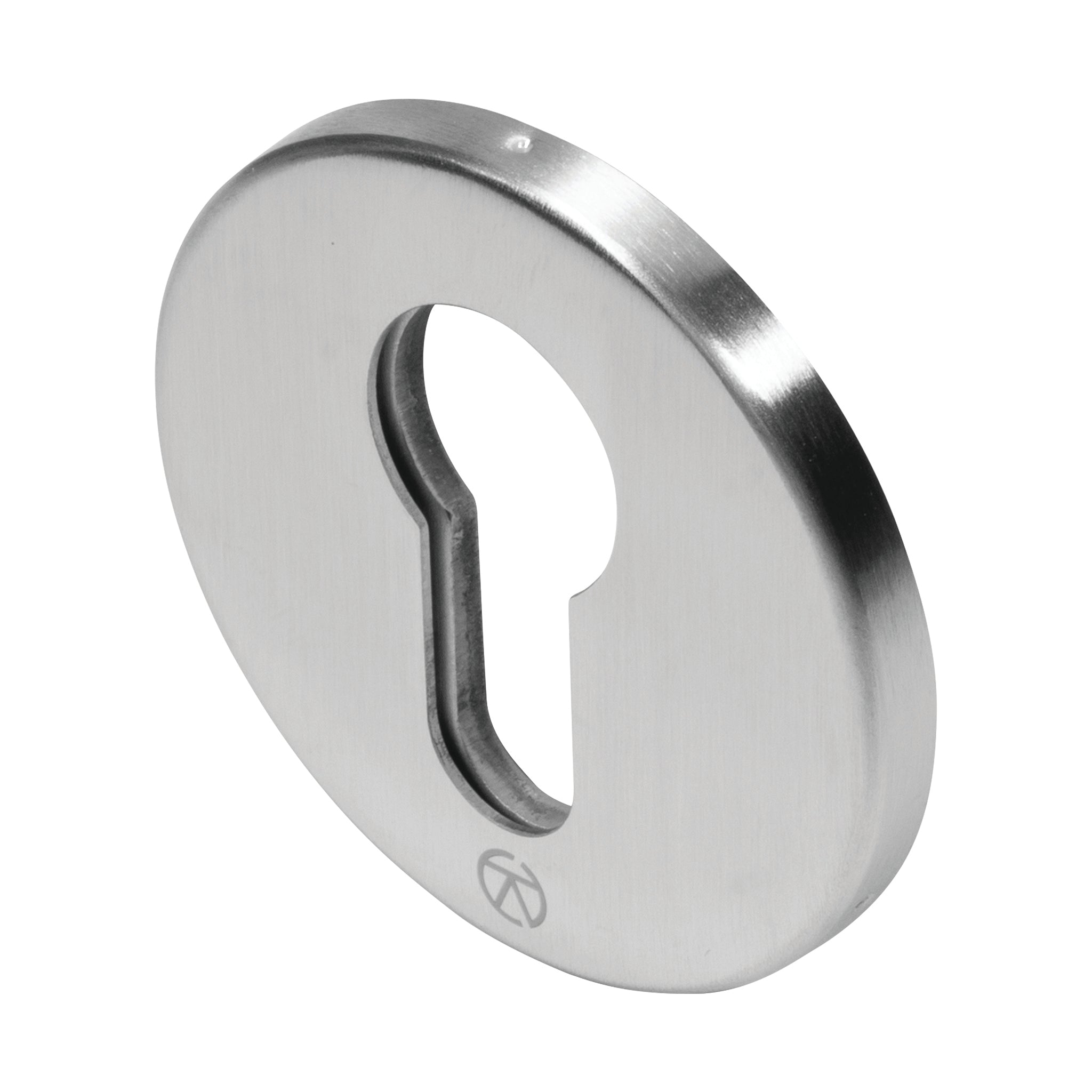 Round Euro Profile Escutcheon | Satin Stainless Steel
